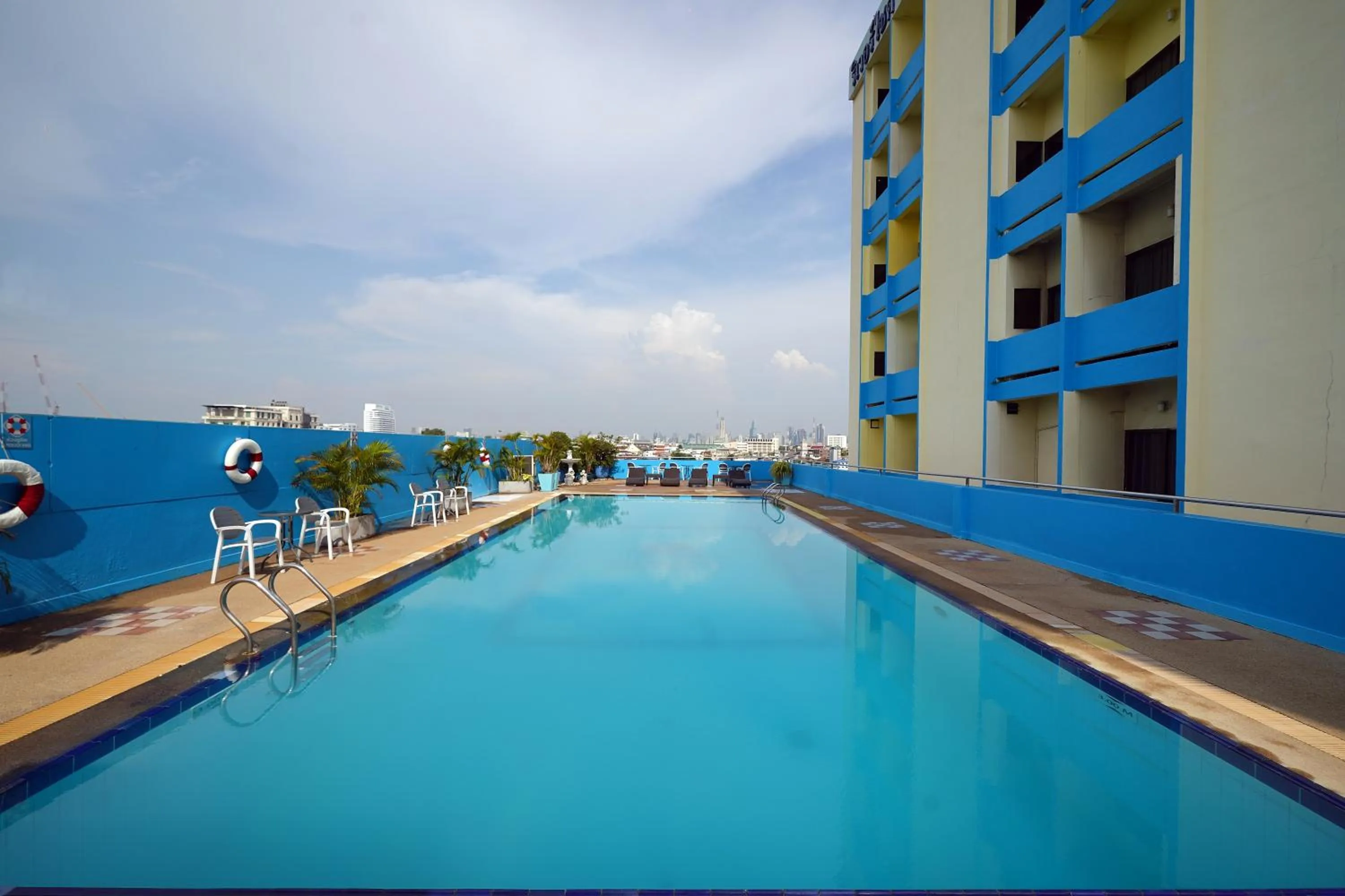 Pool view in Riverside Bangkok Hotel
