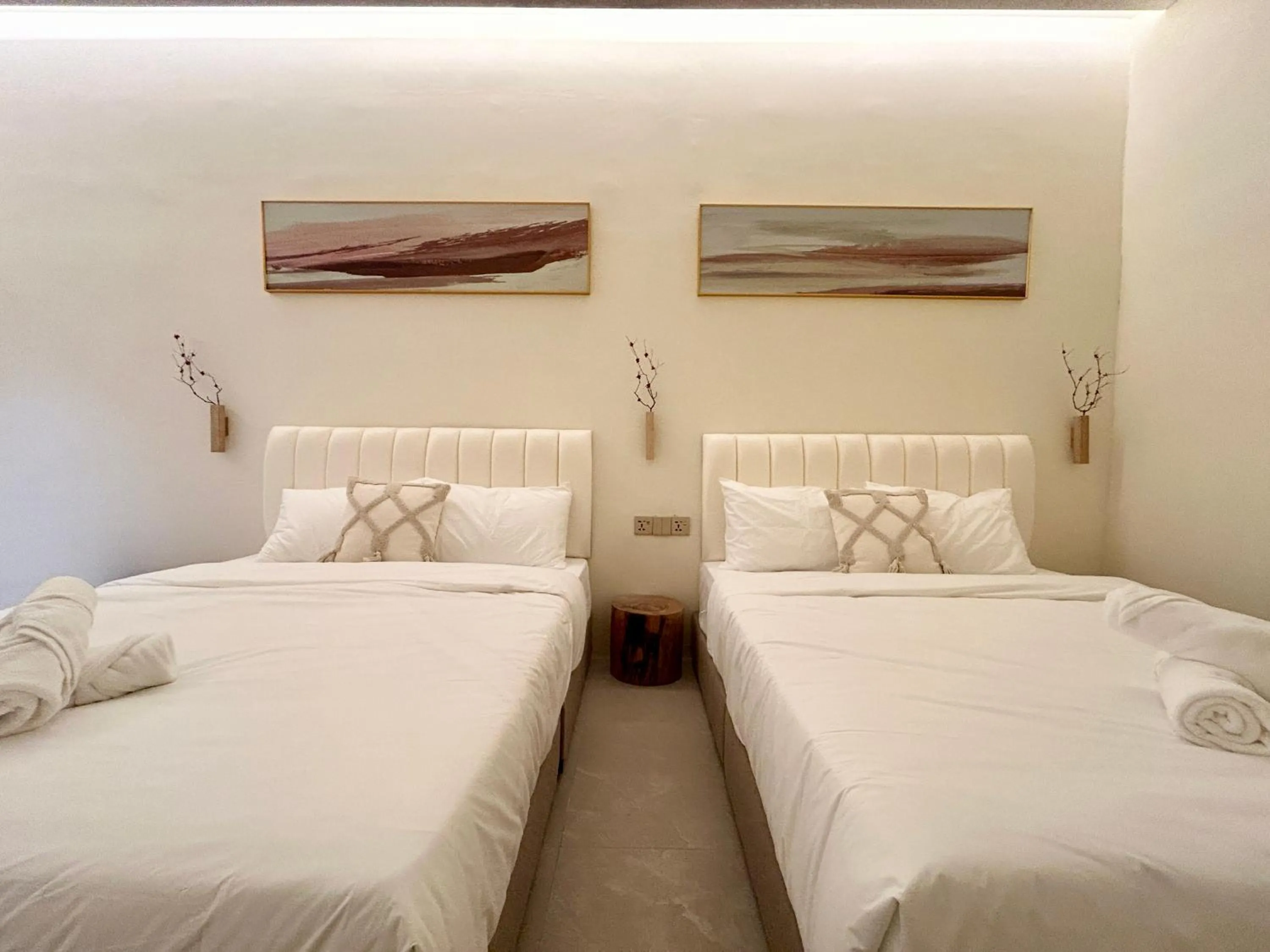 Bed in ONE18 Boutique Hotel