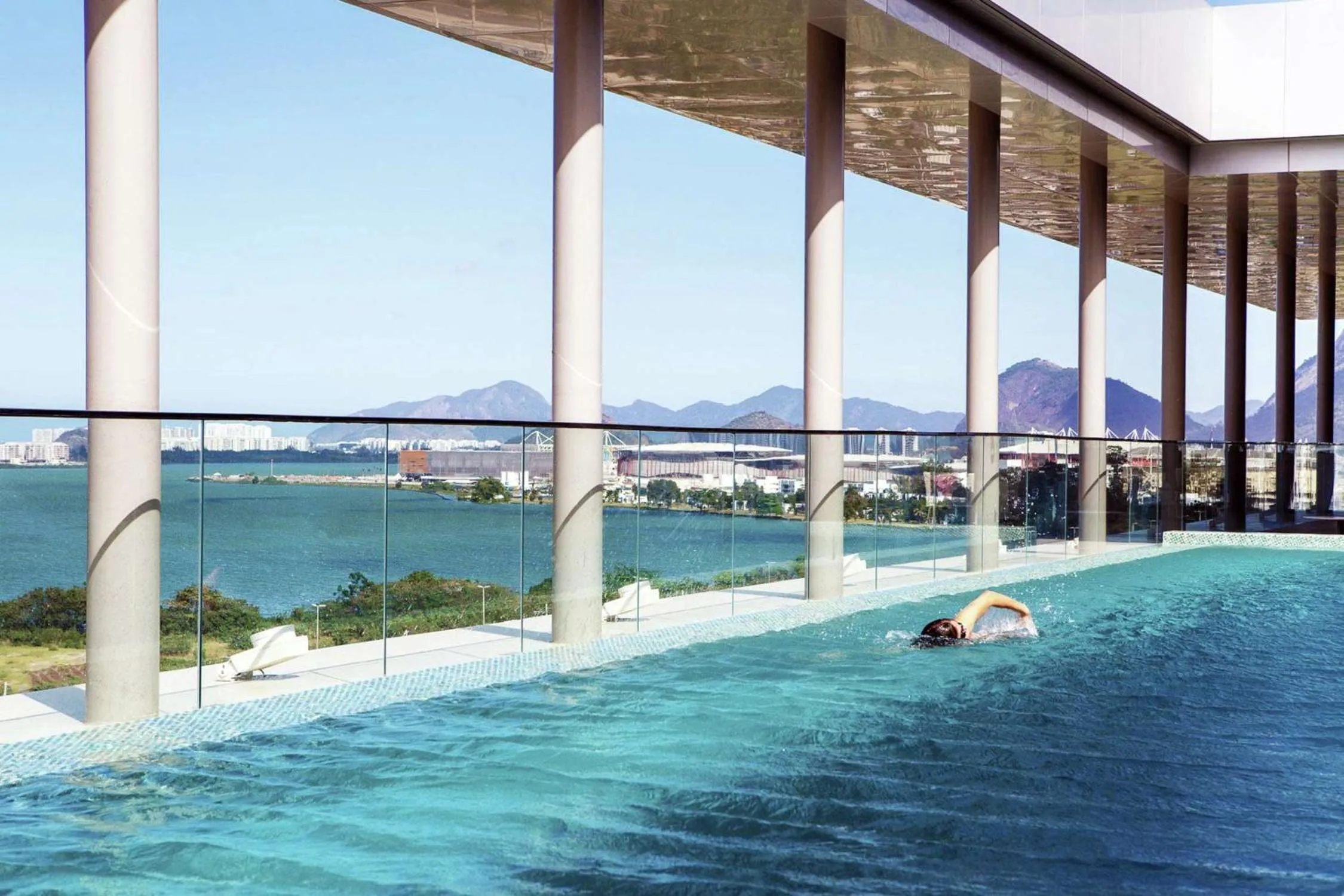 Pool view in Hilton Barra Rio de Janeiro