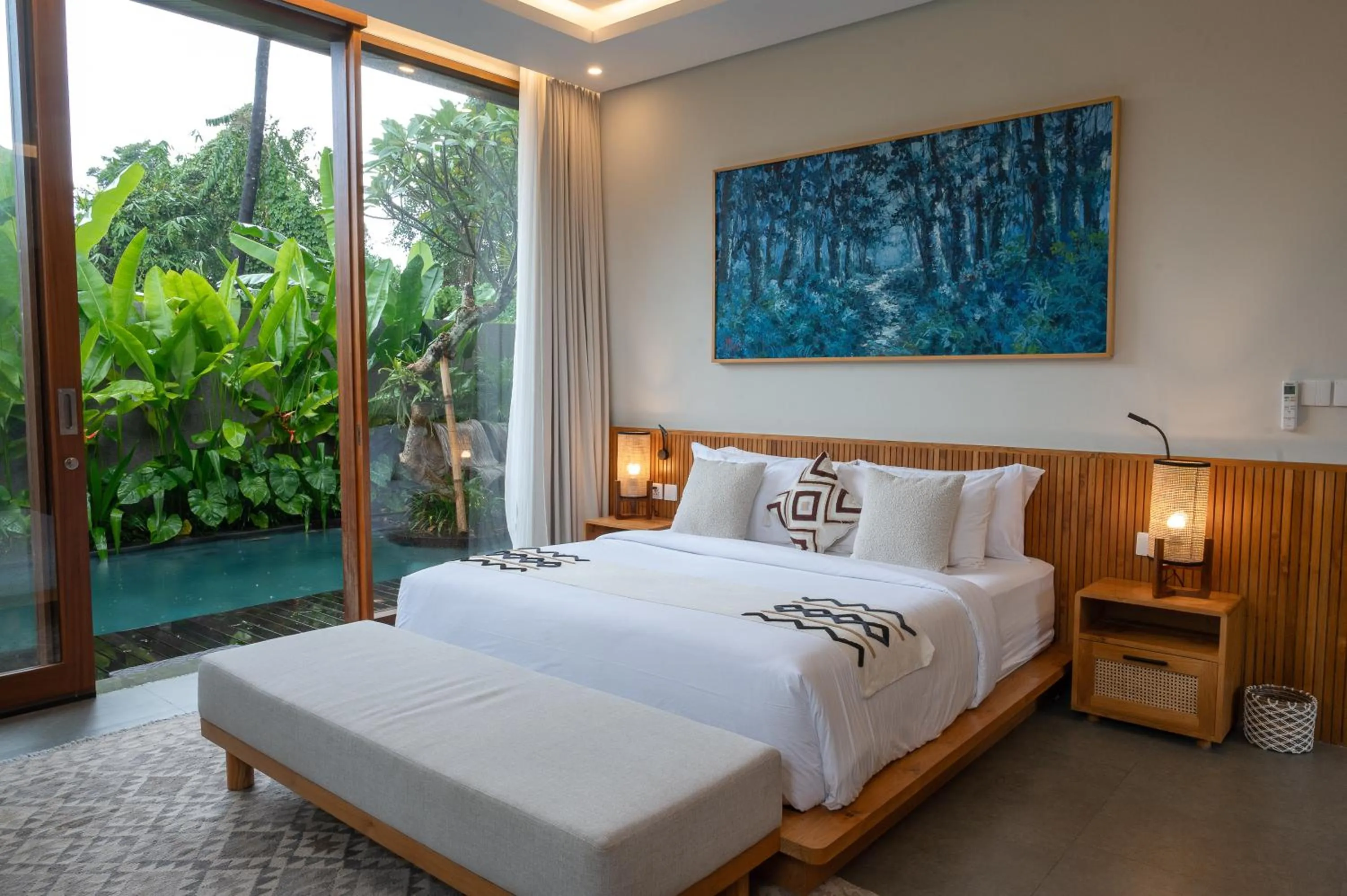 Bedroom, Bed in Villa Suarga Des Anicca