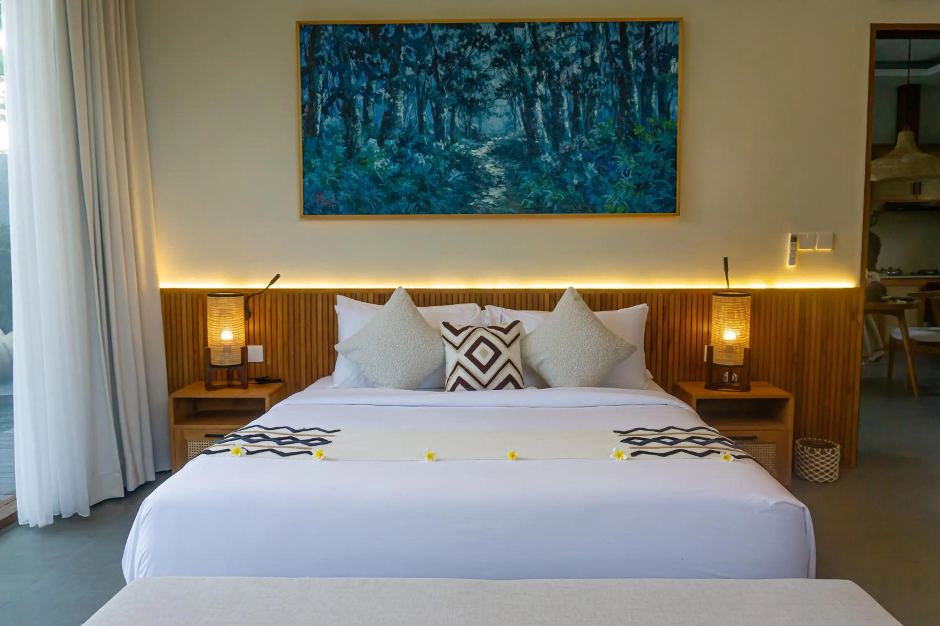 Bedroom, Bed in Villa Suarga Des Anicca