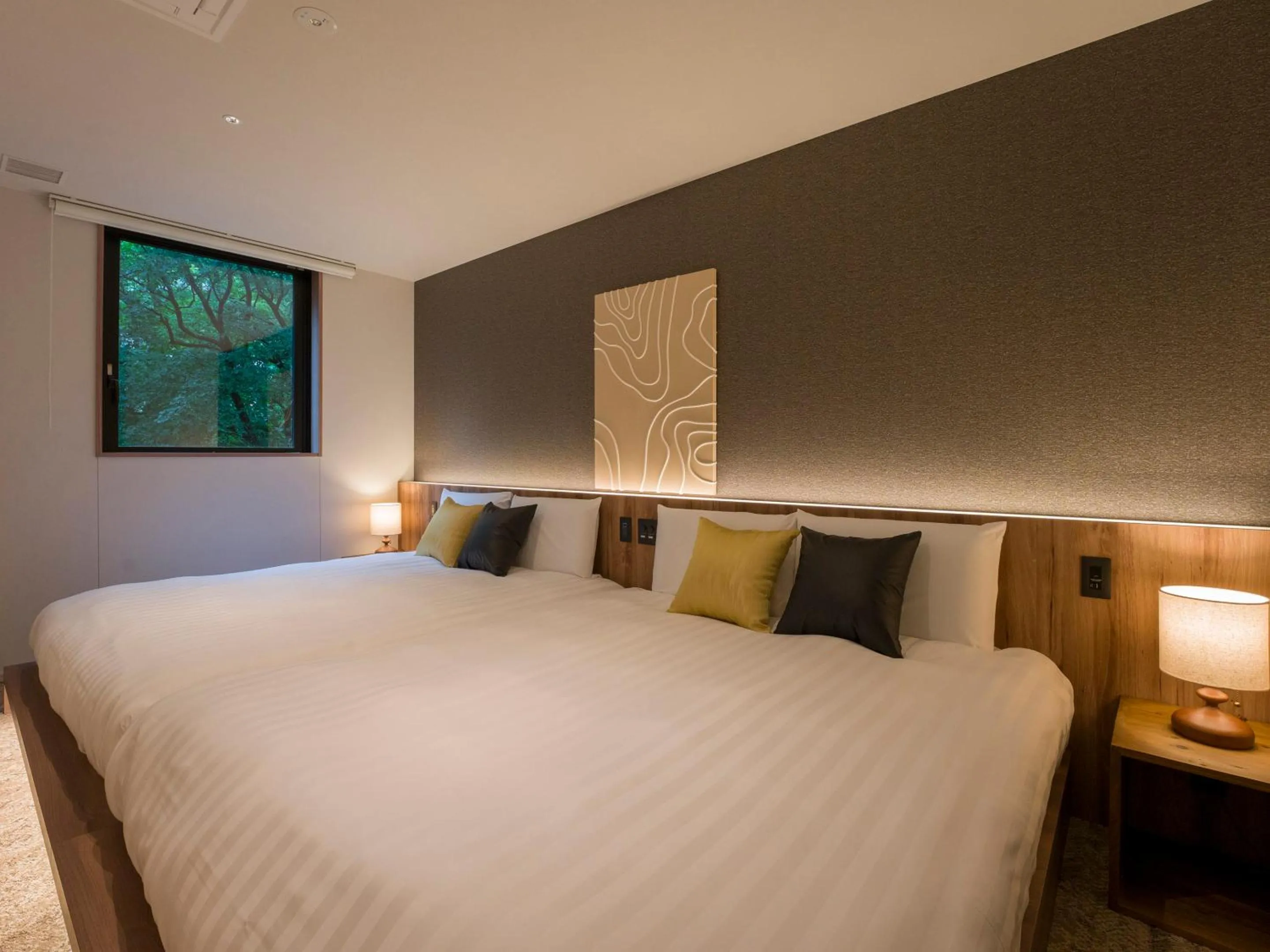 Bed in Rakuten STAY TERRACE Hakone Kowakudani