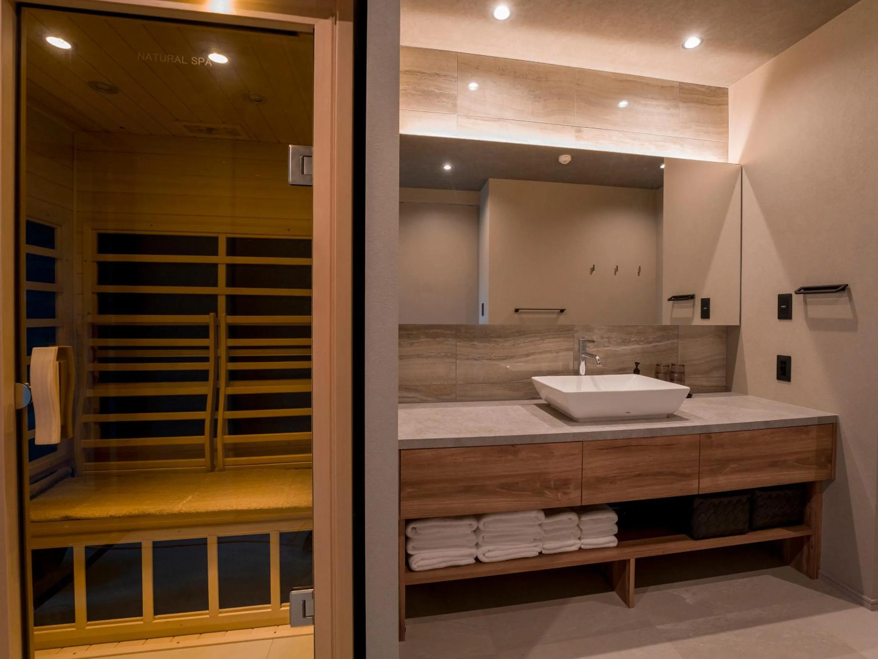 Sauna in Rakuten STAY TERRACE Hakone Kowakudani