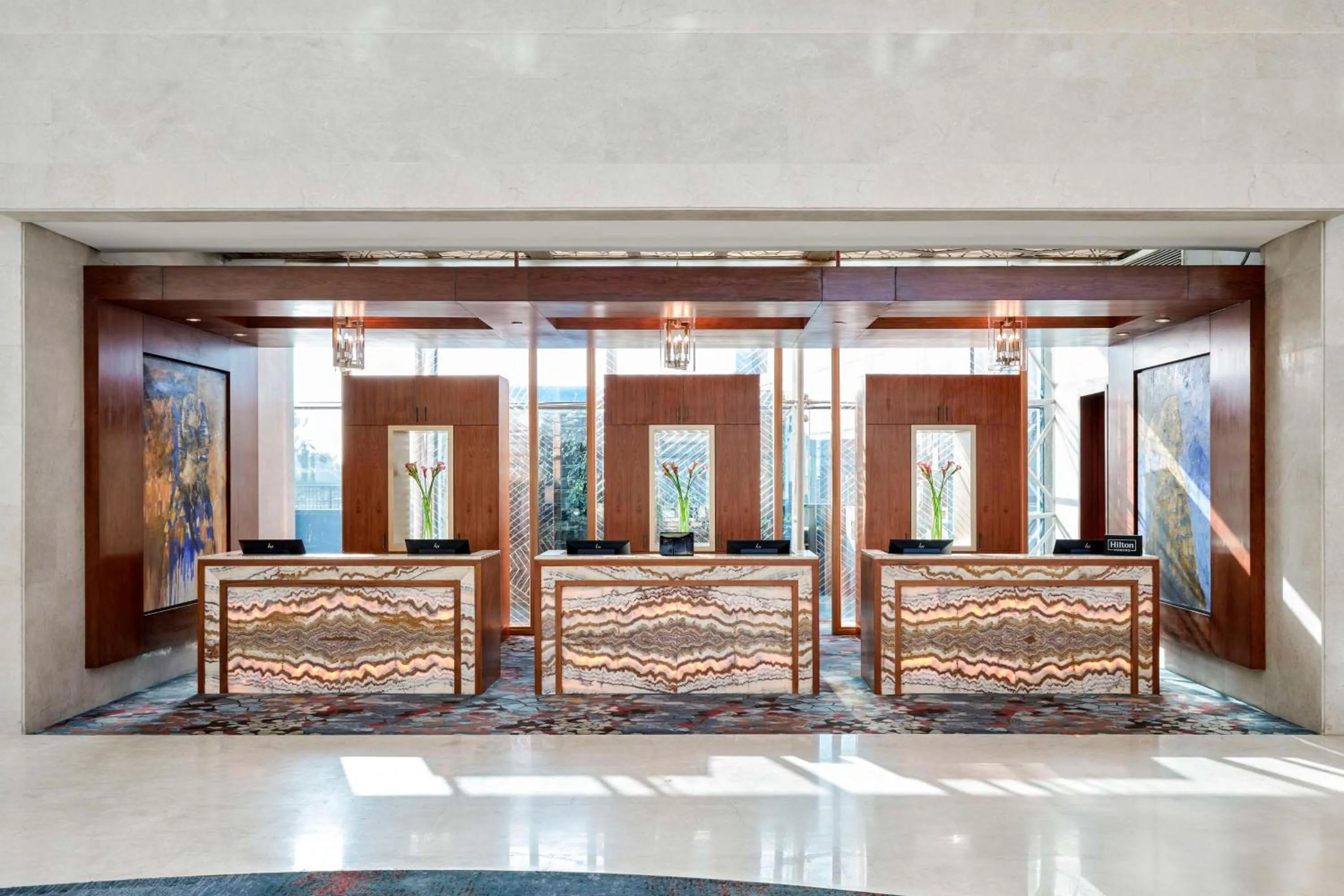 Lobby or reception in Hilton Cairo Nile Maadi