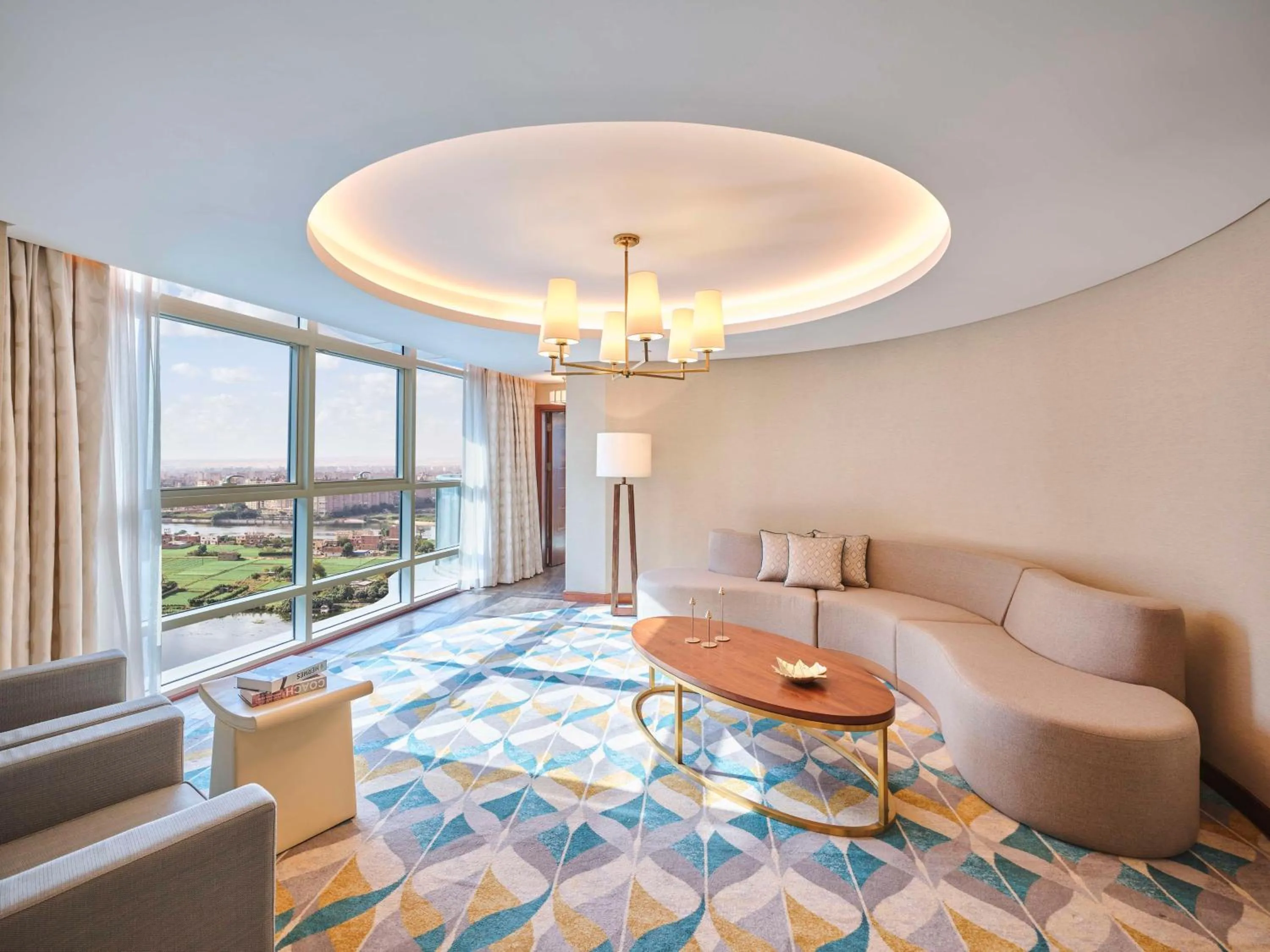 Living room in Hilton Cairo Nile Maadi