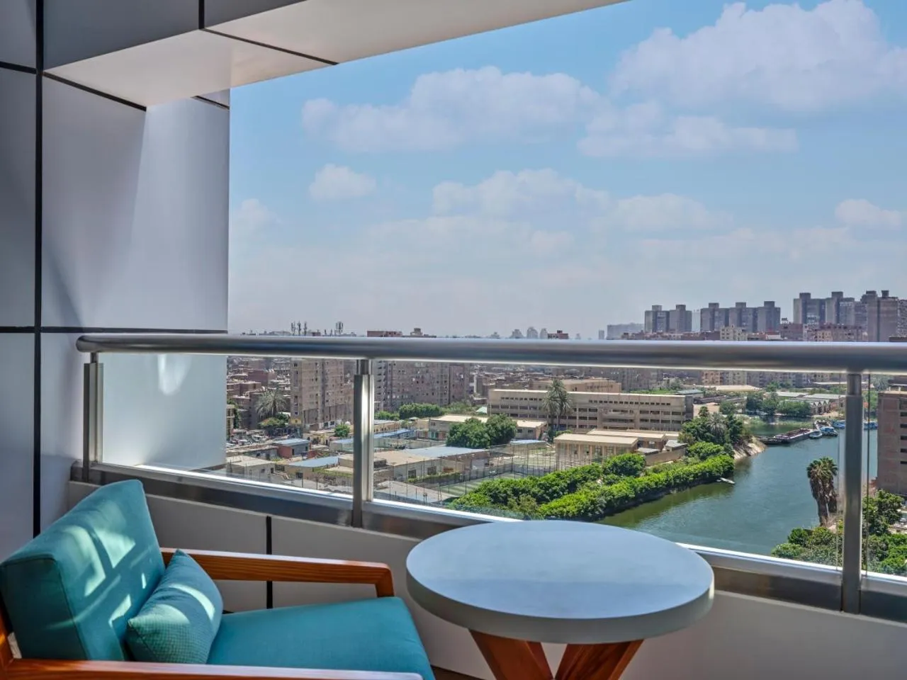 Balcony/Terrace in Hilton Cairo Nile Maadi