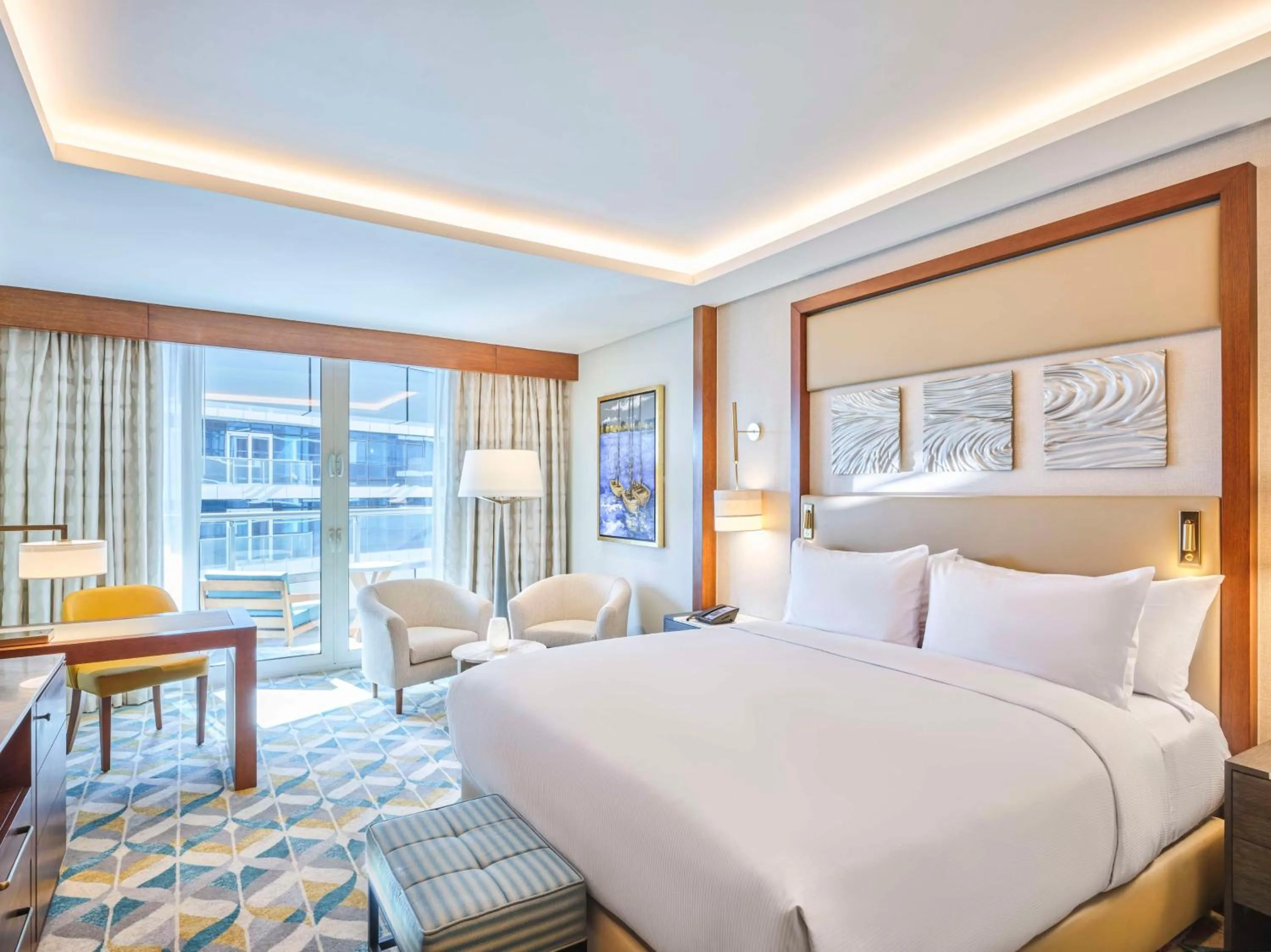 Bed in Hilton Cairo Nile Maadi