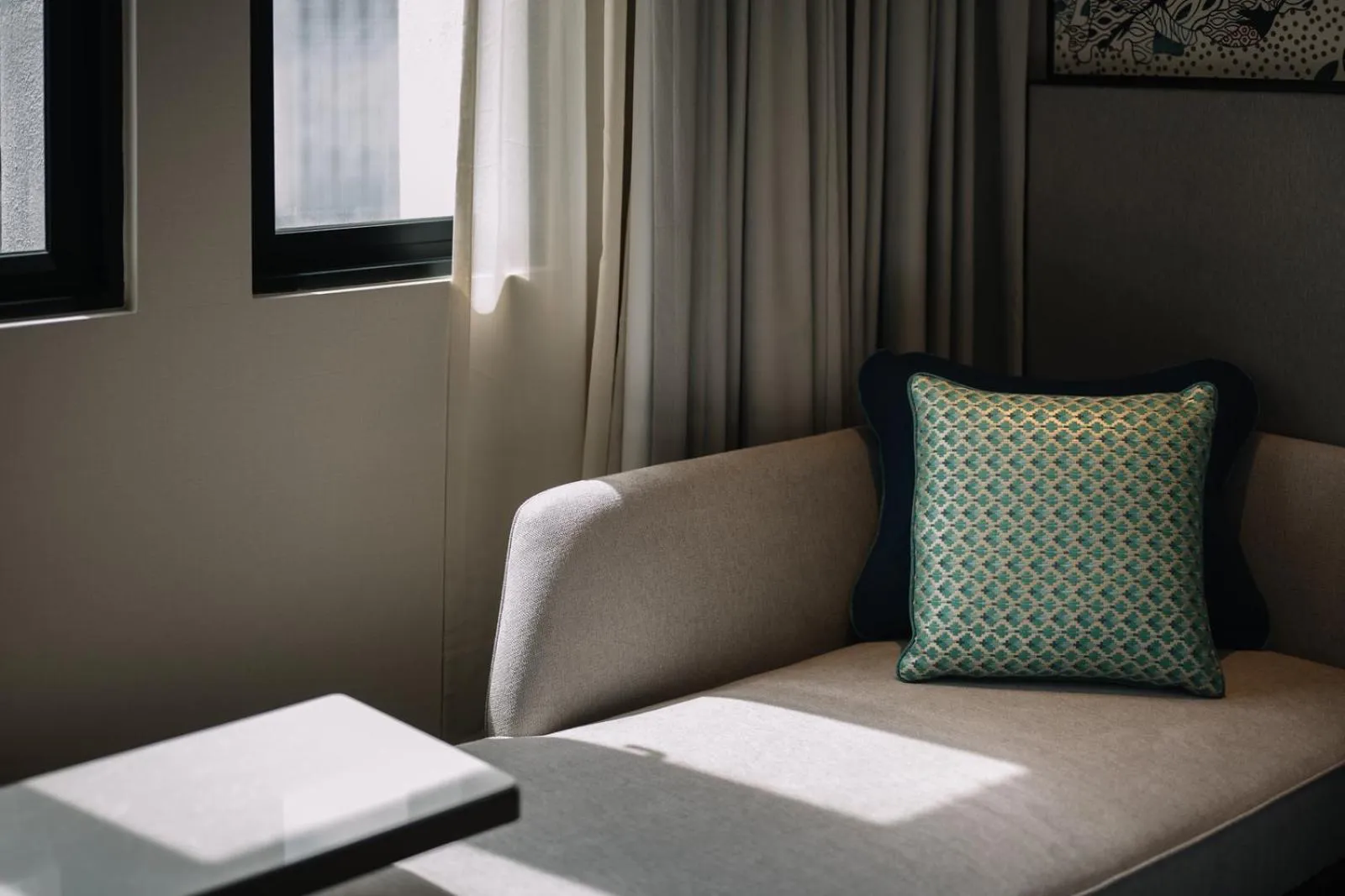 Bed in Iconic Marjorie Hotel, Penang, a Tribute Portfolio Hotel