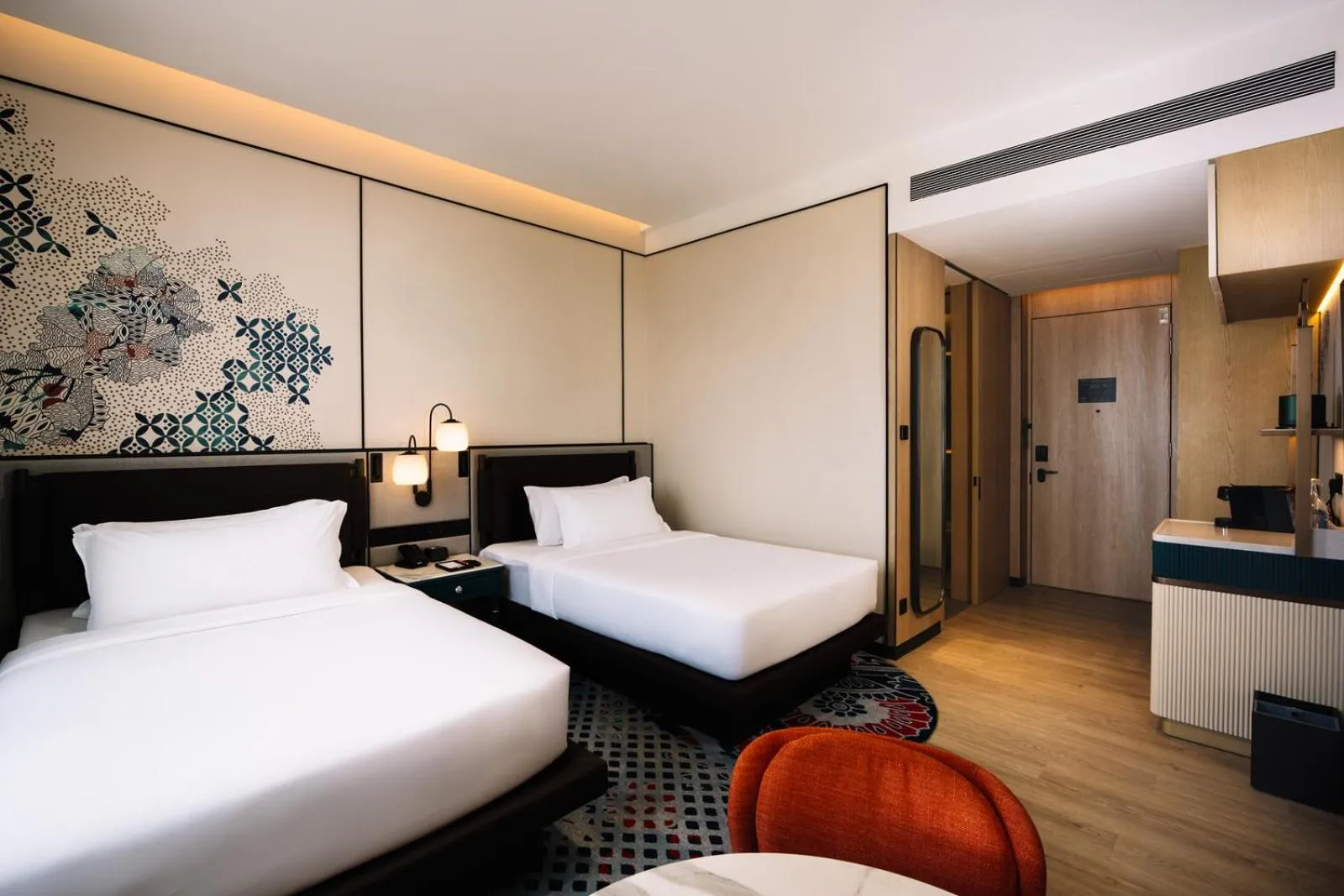 Bed in Iconic Marjorie Hotel, Penang, a Tribute Portfolio Hotel