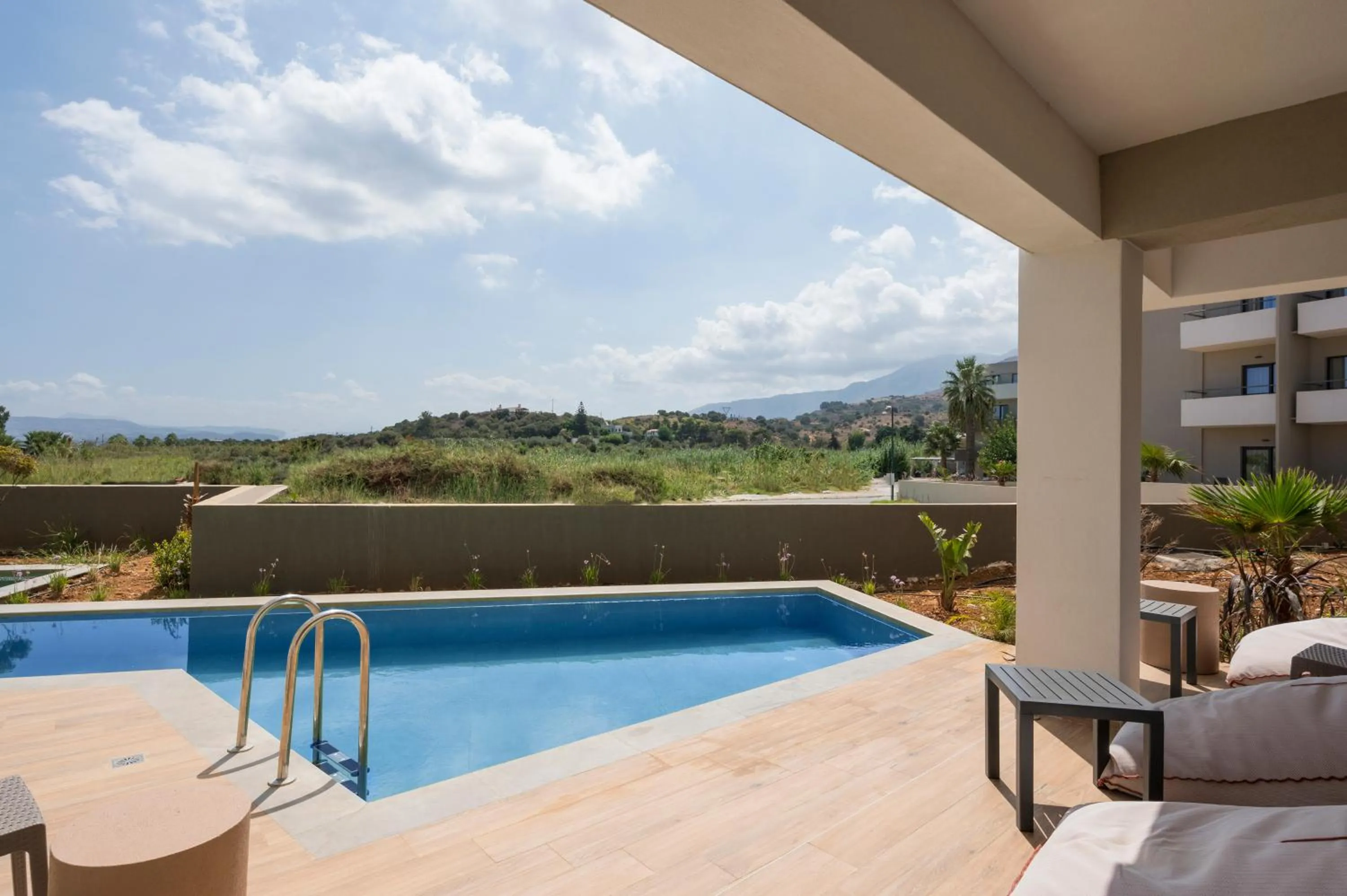 Patio in Mare Village Hotel