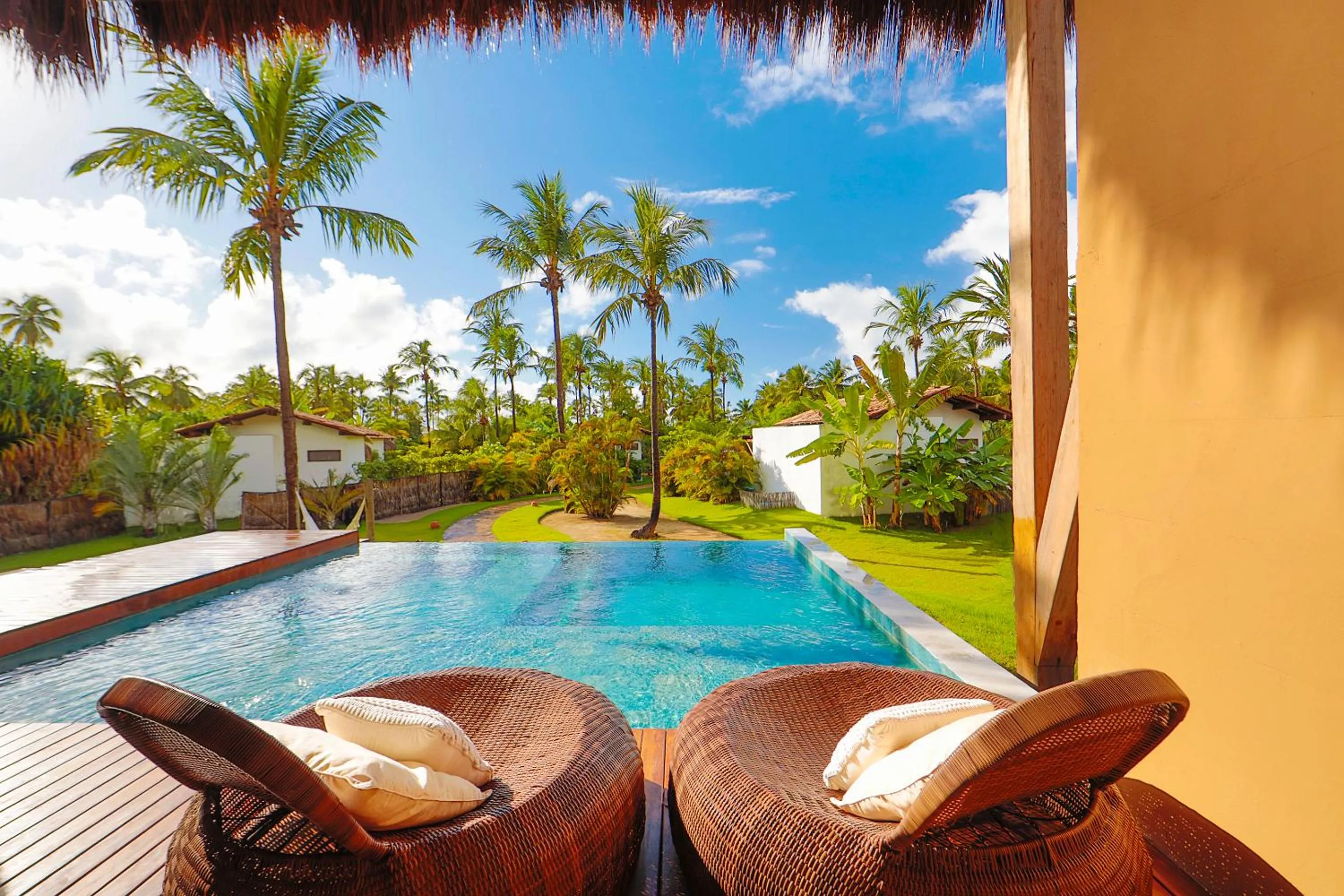 Pool view in Pousada Reserva do Patacho