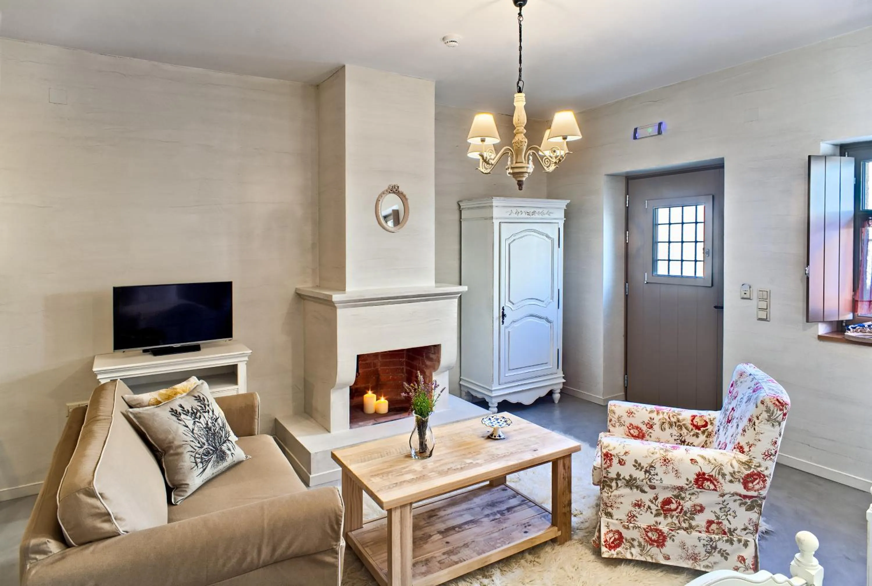 Seating area in Haones Suites