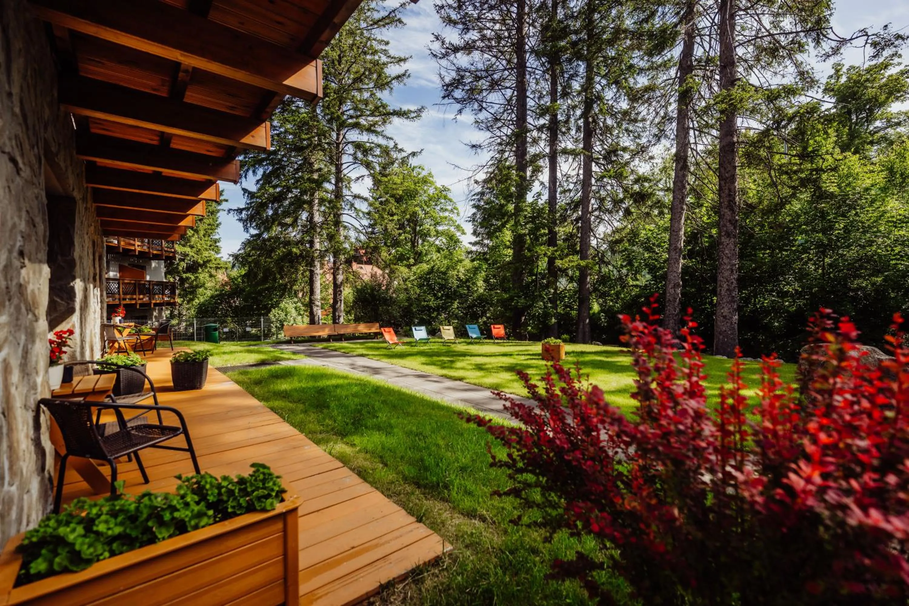 Garden in Hotel Na Skarpie