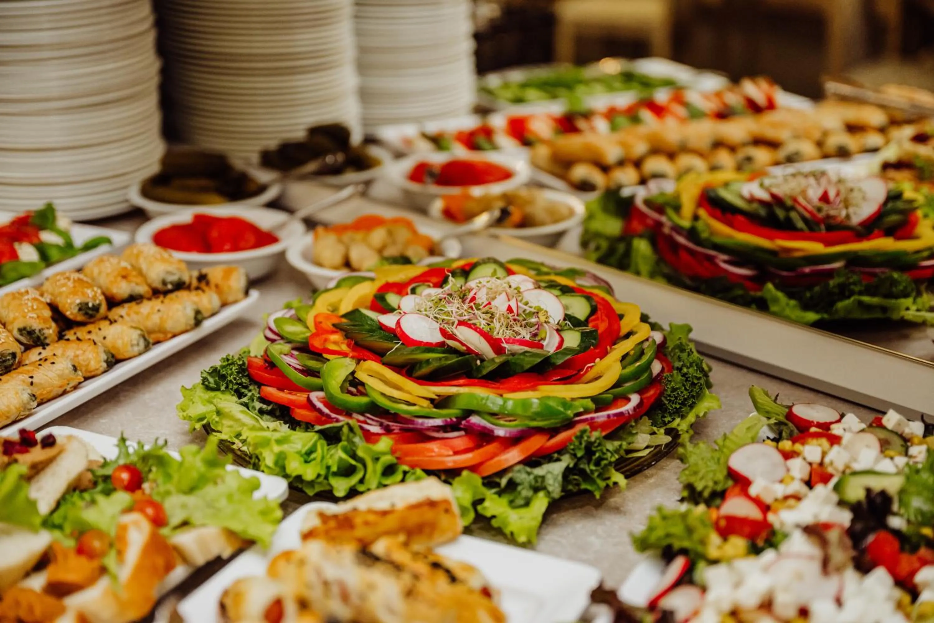 Buffet breakfast in Hotel Na Skarpie