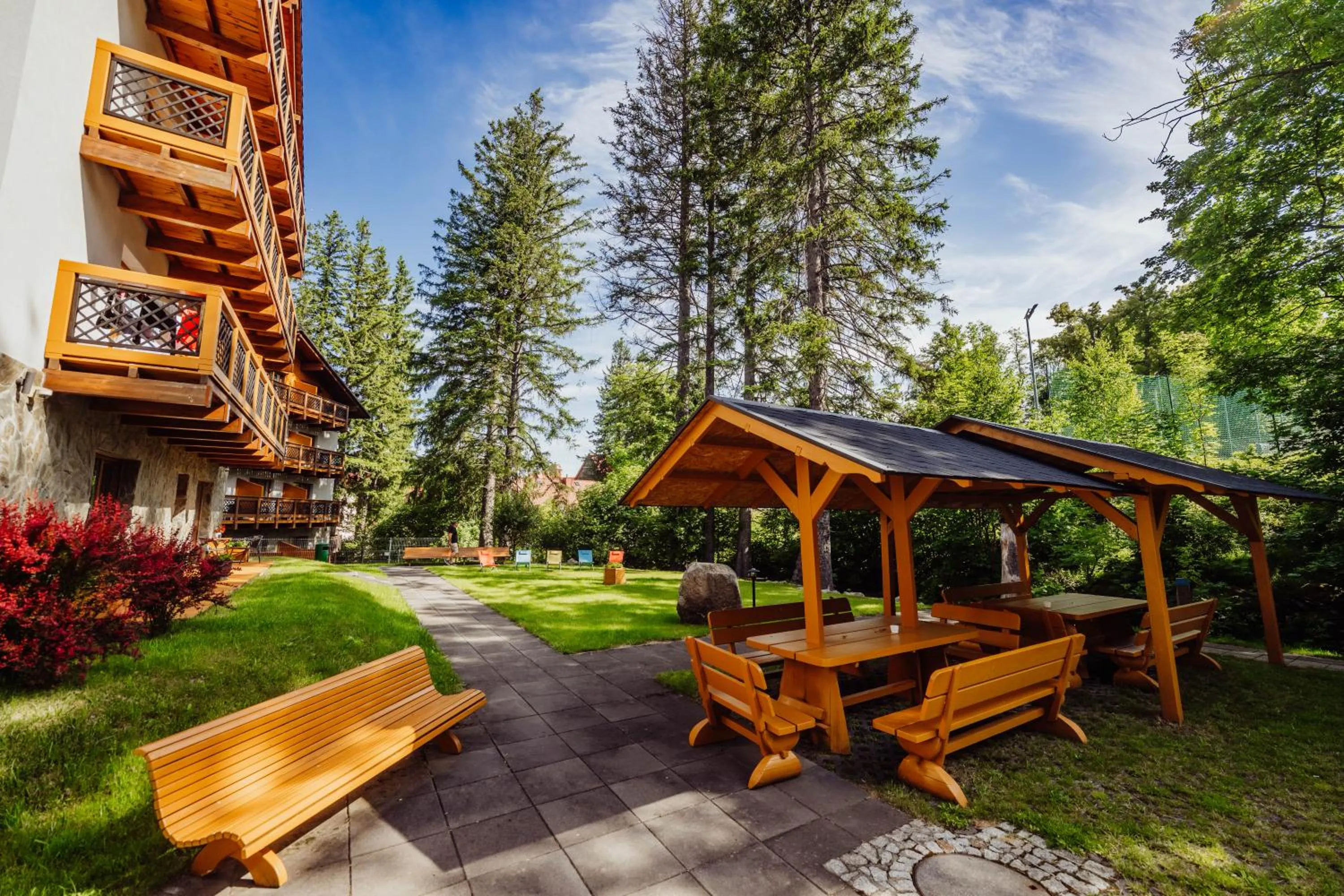 Garden in Hotel Na Skarpie