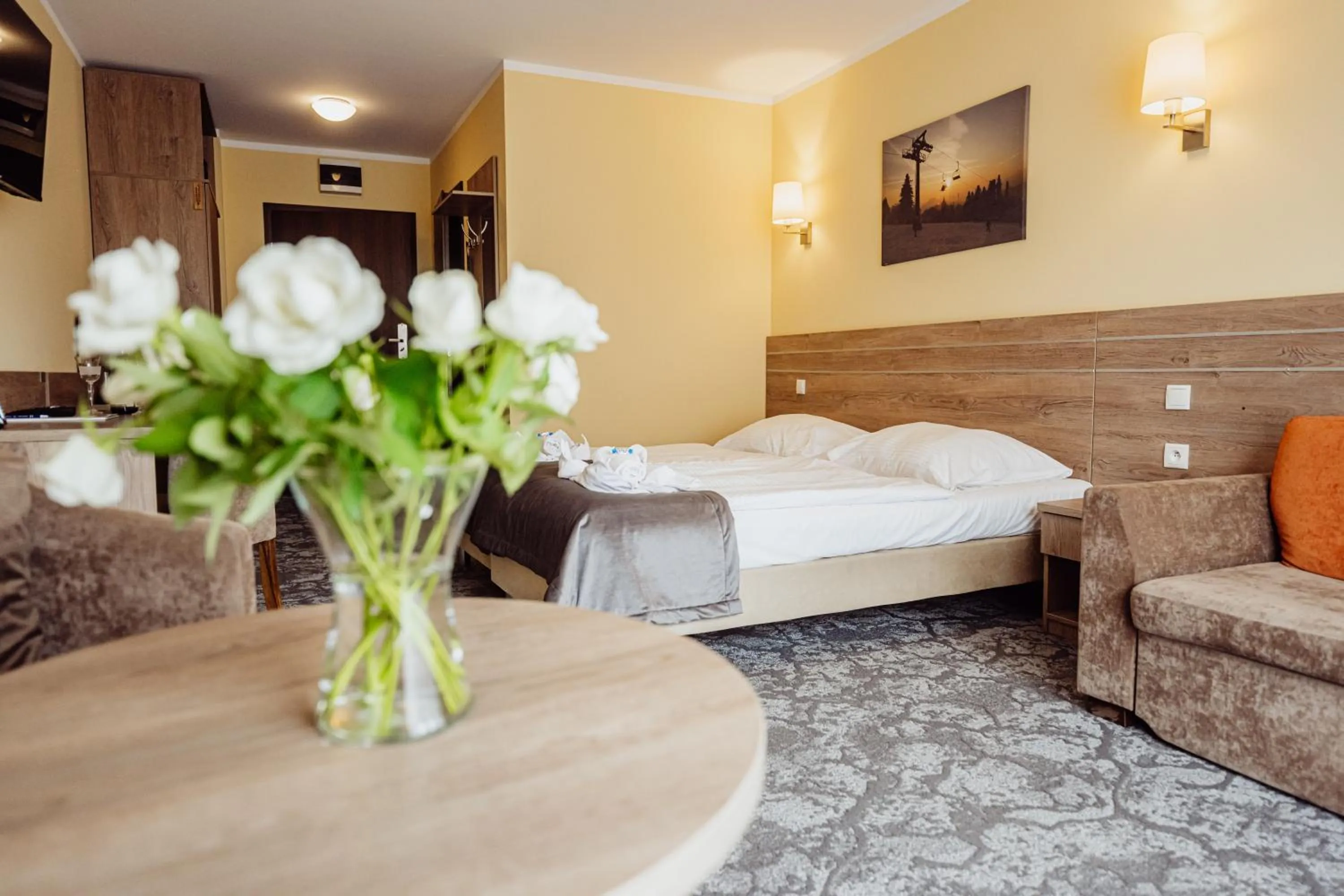 Bed in Hotel Na Skarpie