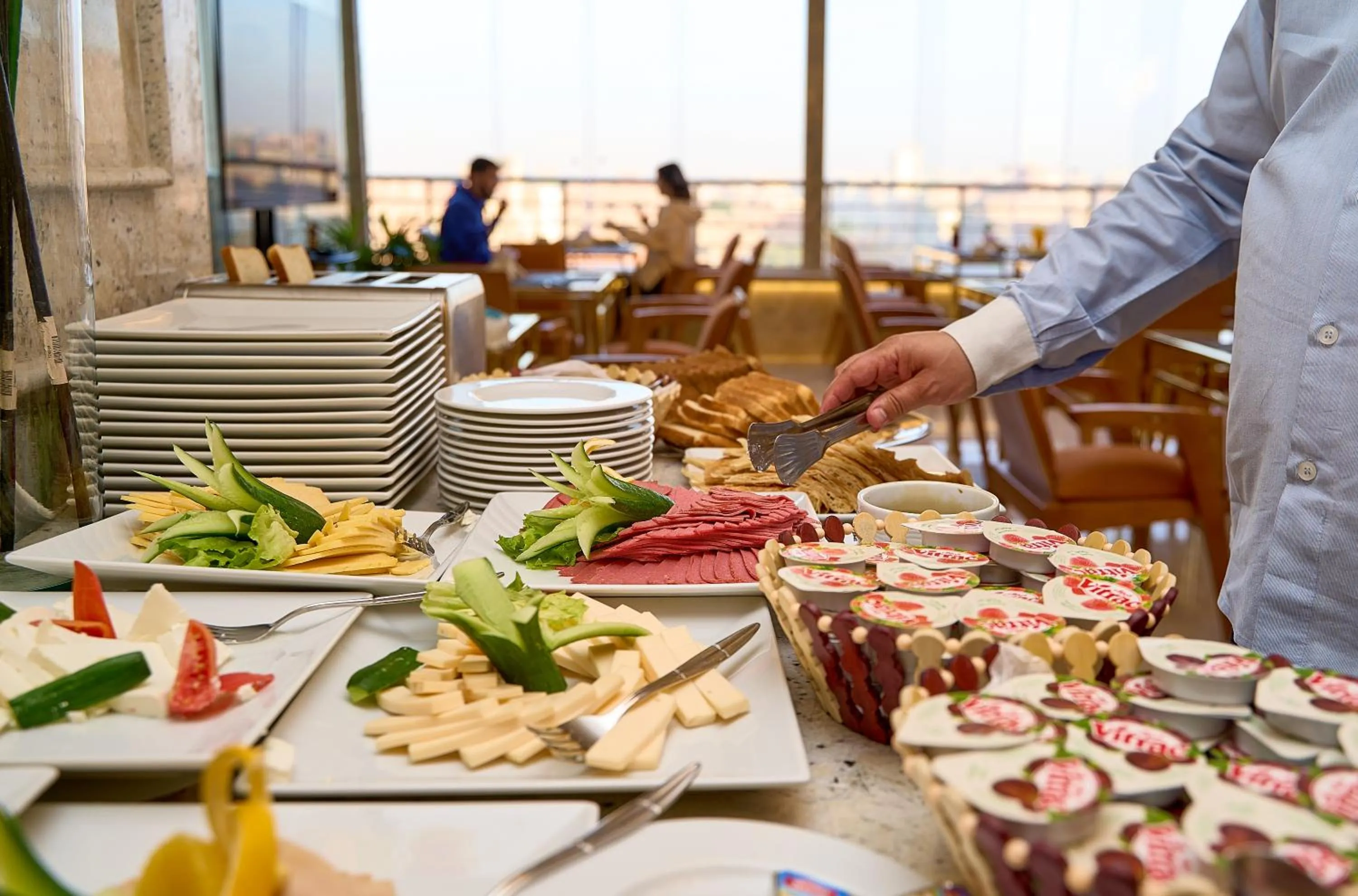 People in Pyramids Plateau Hotel