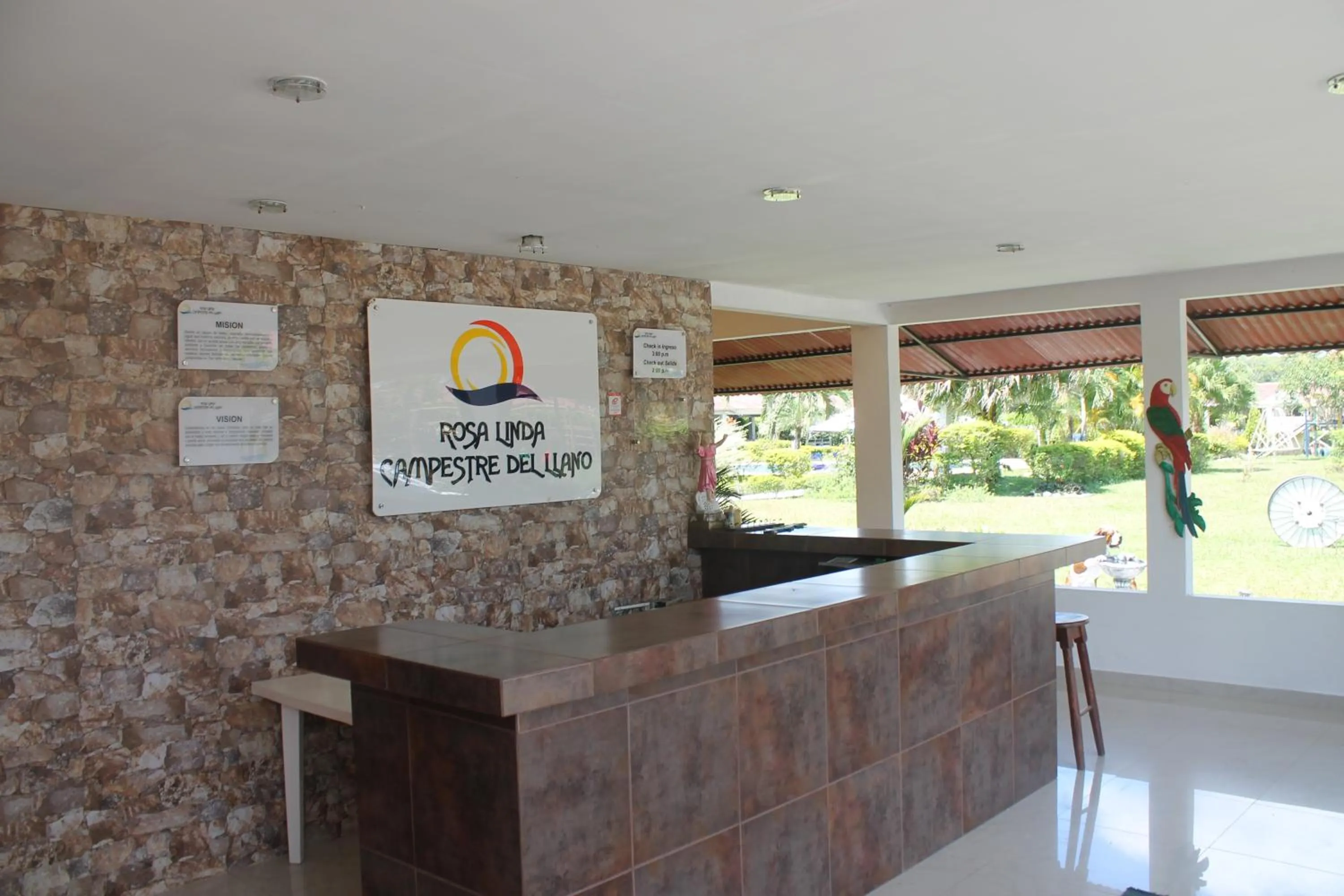 Lobby or reception in Hotel Rosalinda Campestre del Llano