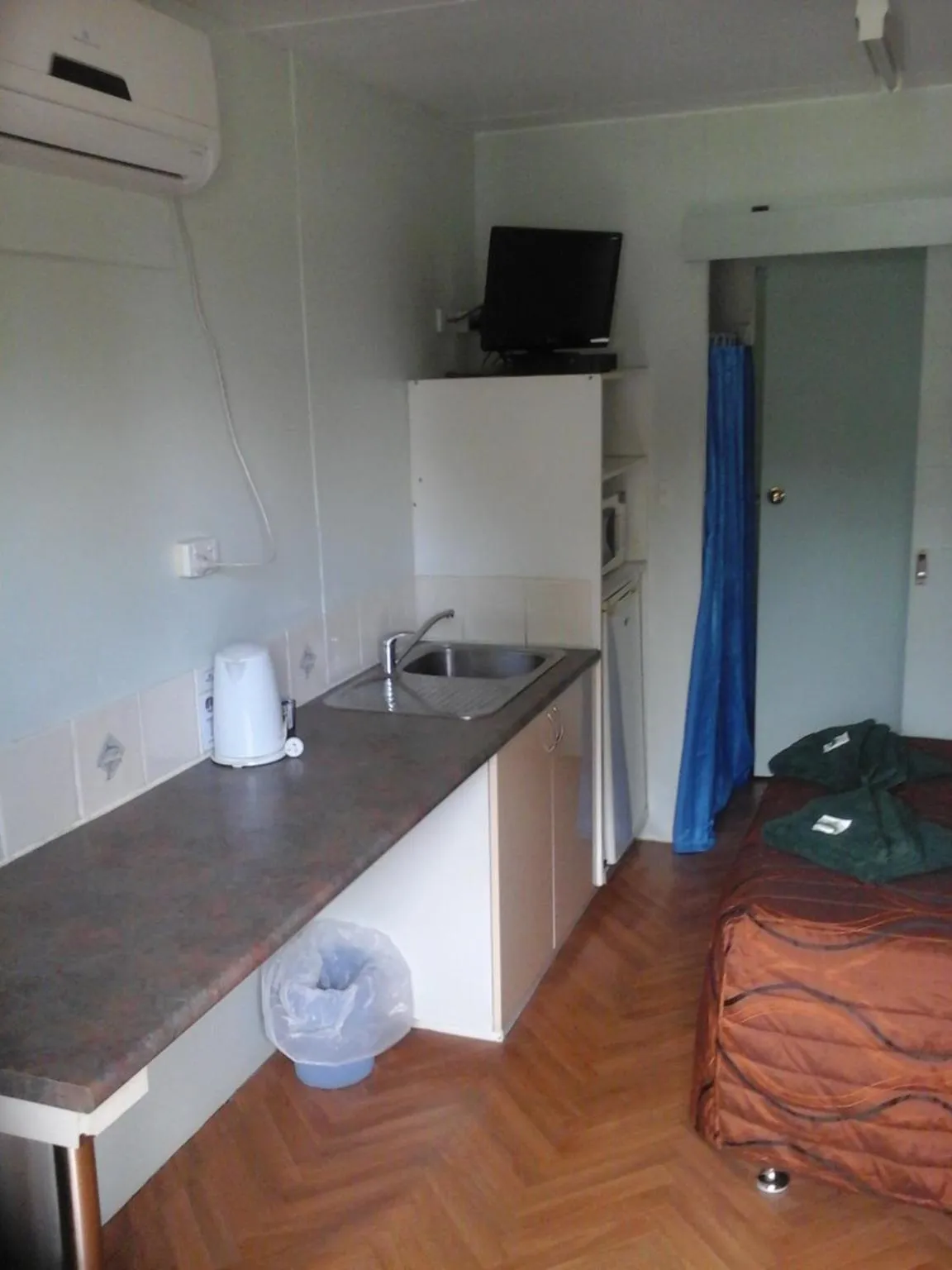 Living room in Riverside Tourist Park