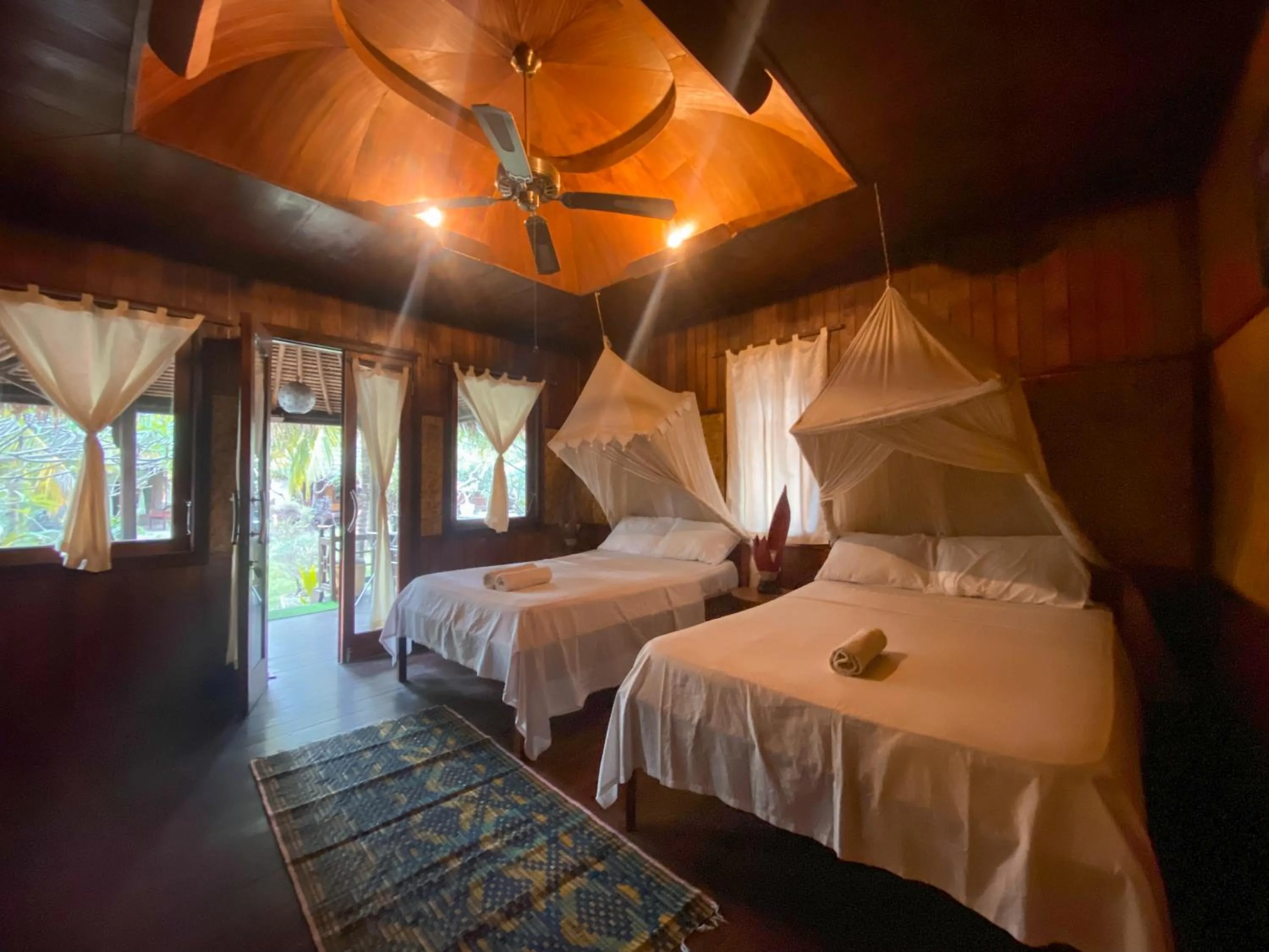 Bed in Sejuk Cottages