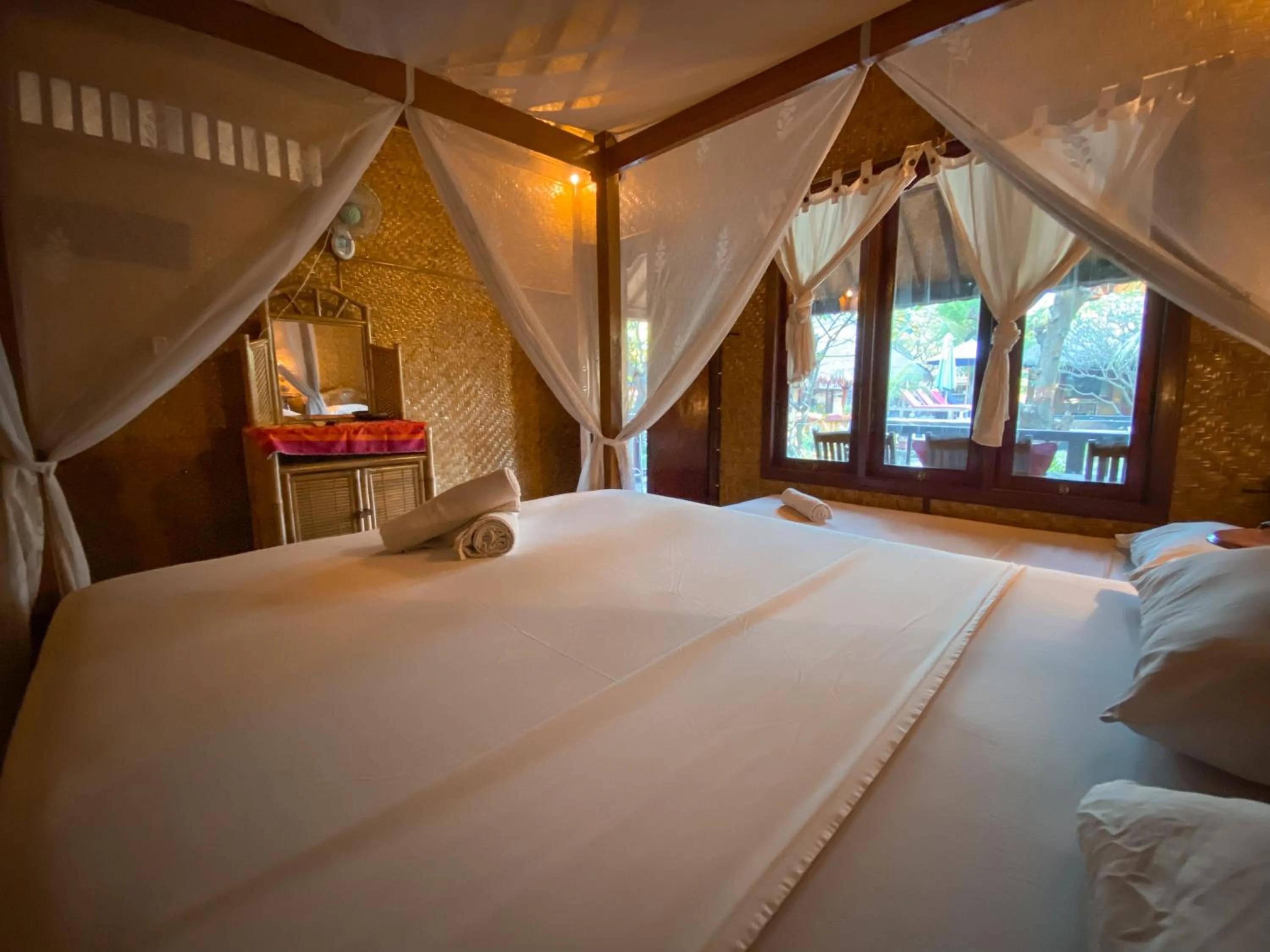 Bed in Sejuk Cottages