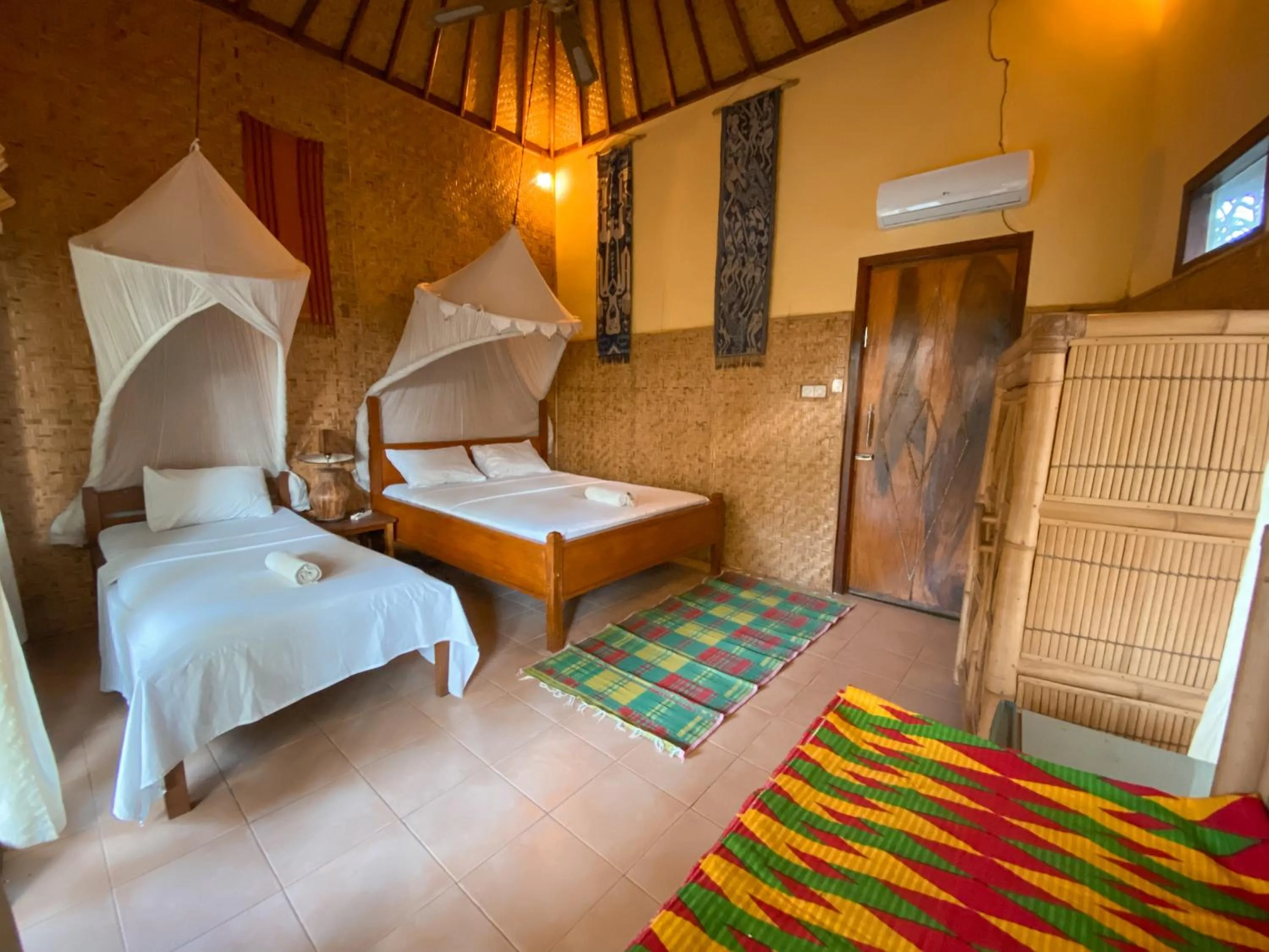 Bed in Sejuk Cottages