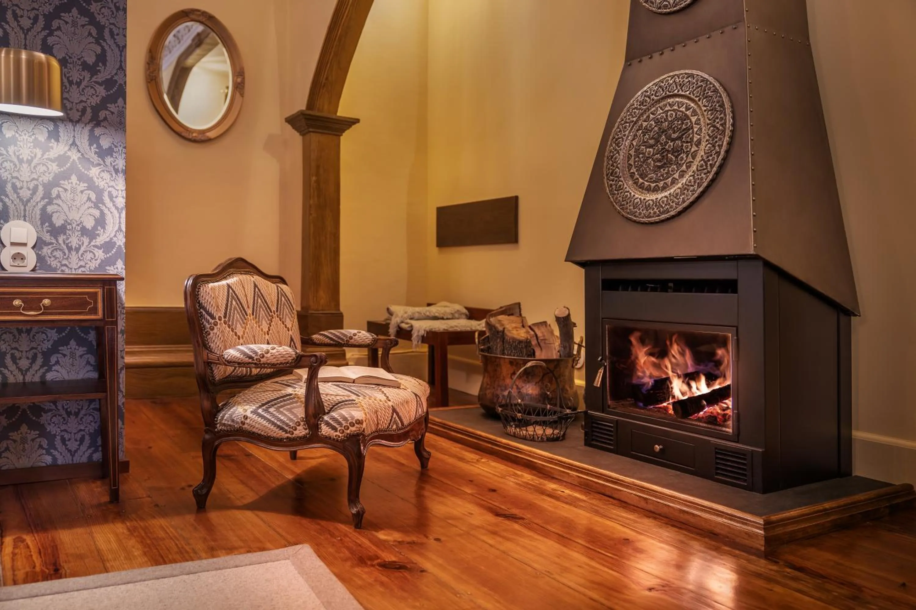 Seating area in Solar das Tilias - Historic House