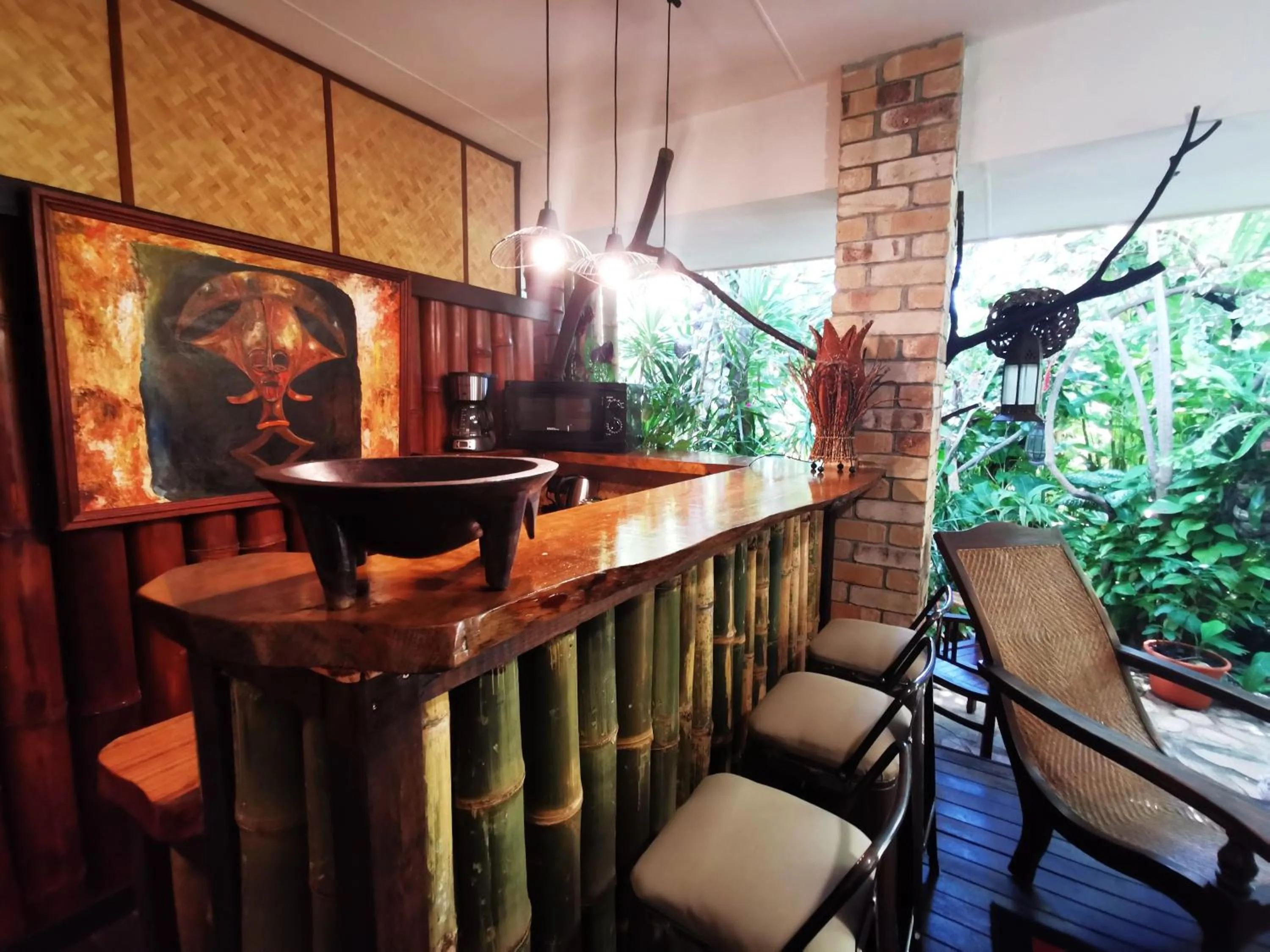 Patio in Hôtel Fenua Mata'i'oa