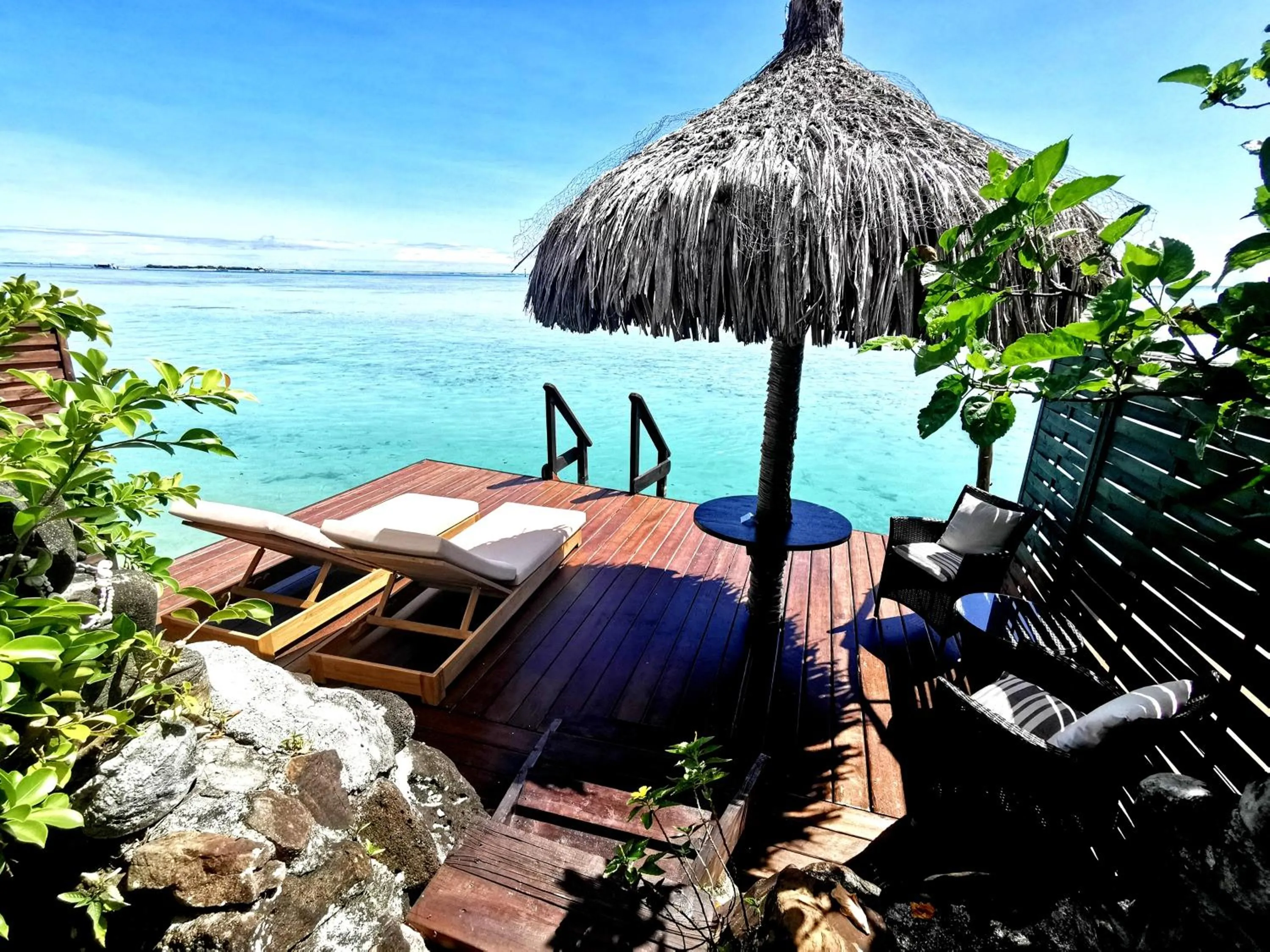 Patio in Hôtel Fenua Mata'i'oa