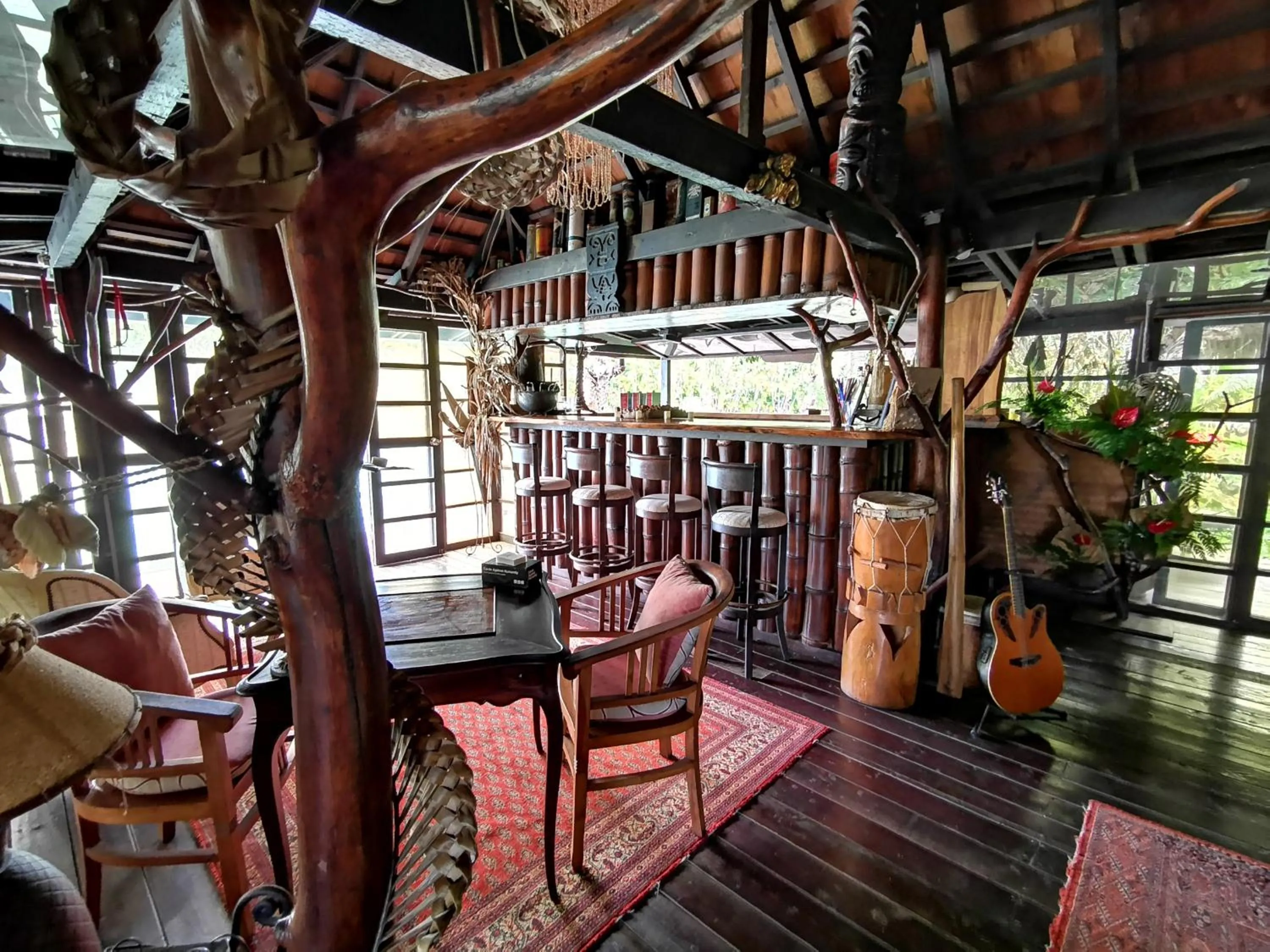 Lounge or bar in Hôtel Fenua Mata'i'oa