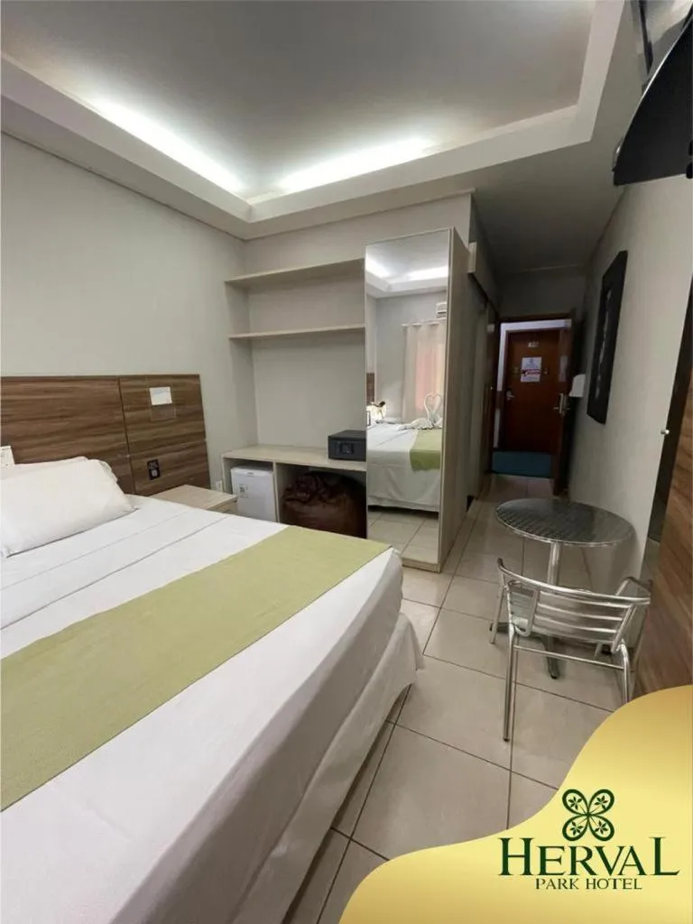 Bed in Herval Park Hotel