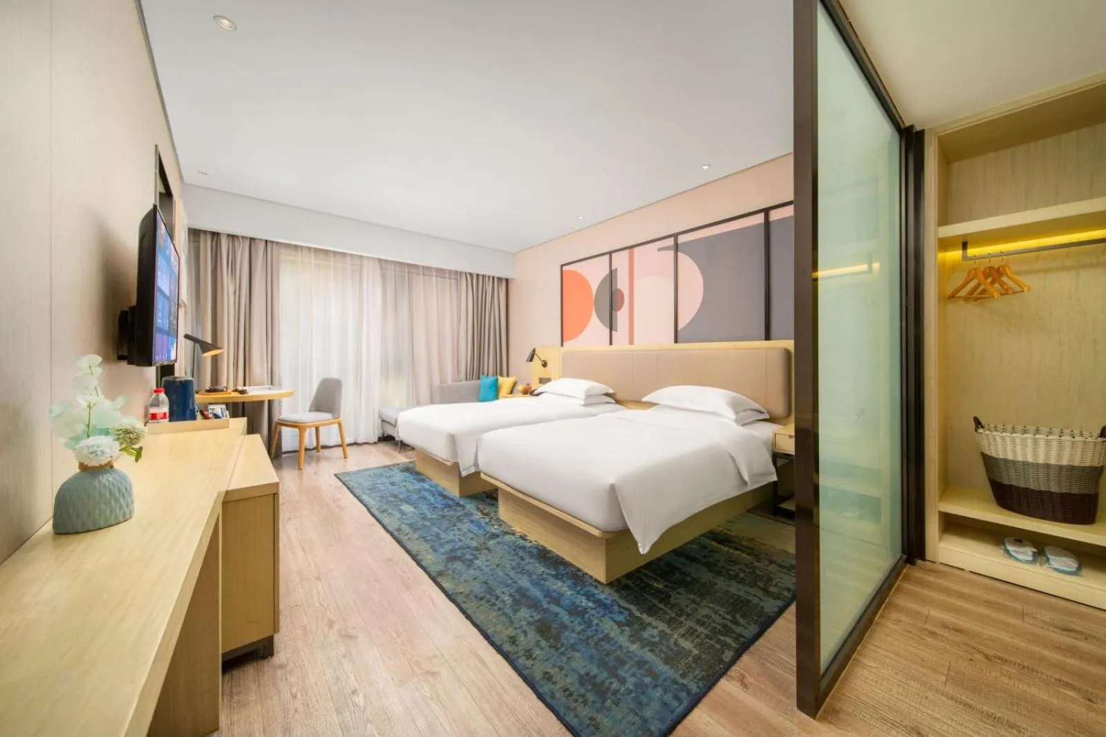 Bedroom, Bed in Echarm Hotel Kunming Changshui International Airport