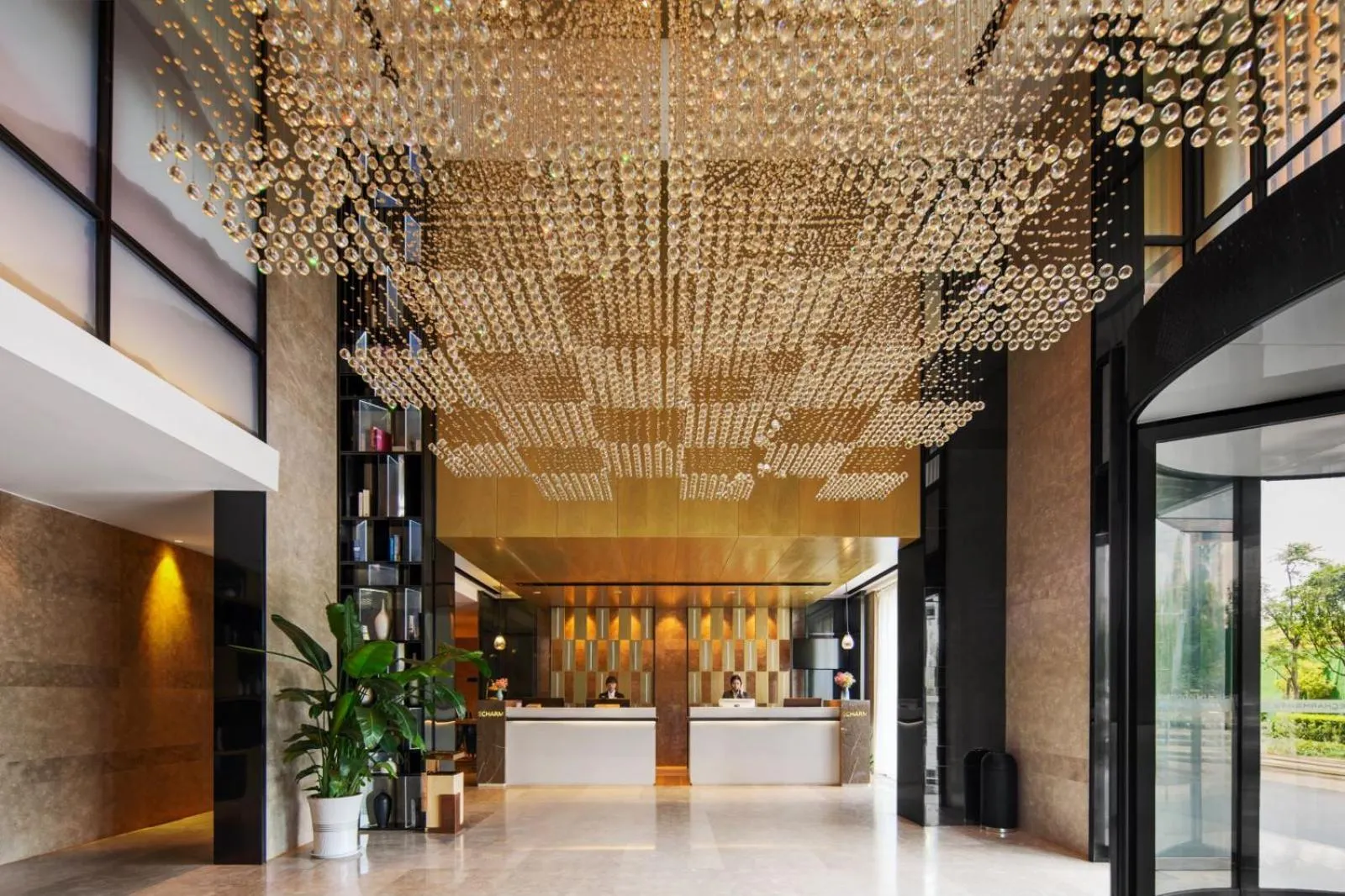 Seating area in Echarm Hotel Kunming Changshui International Airport