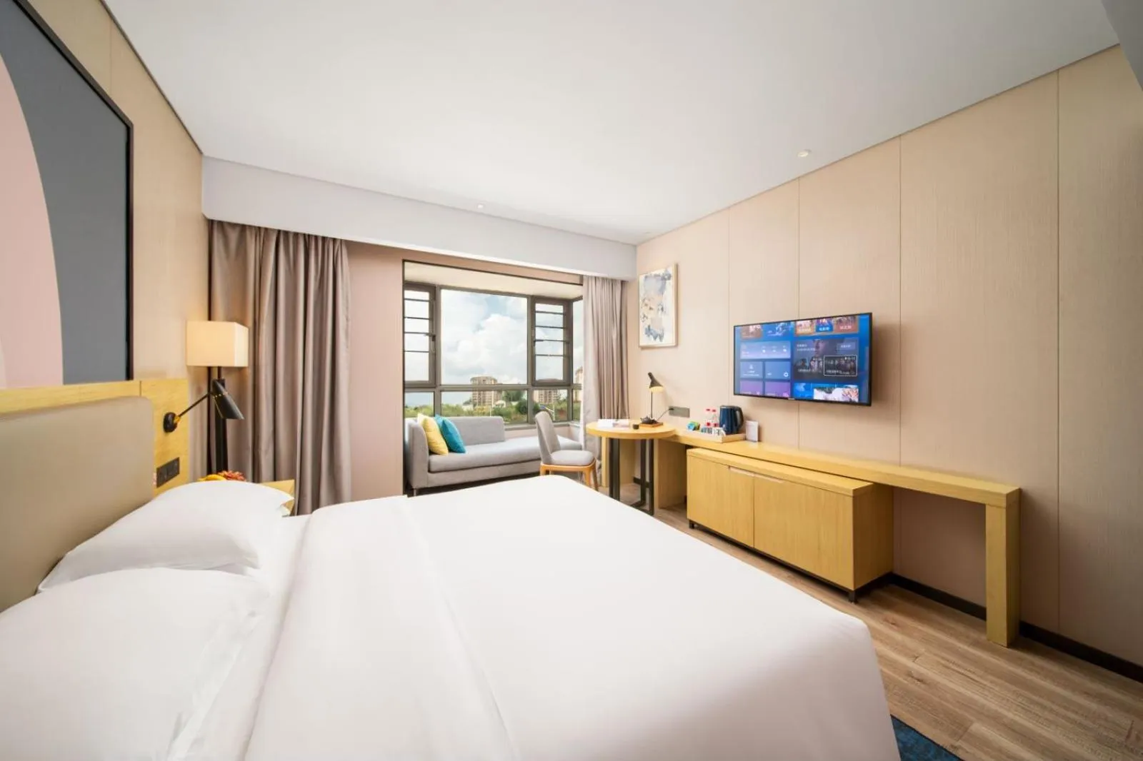 Bedroom, Bed in Echarm Hotel Kunming Changshui International Airport