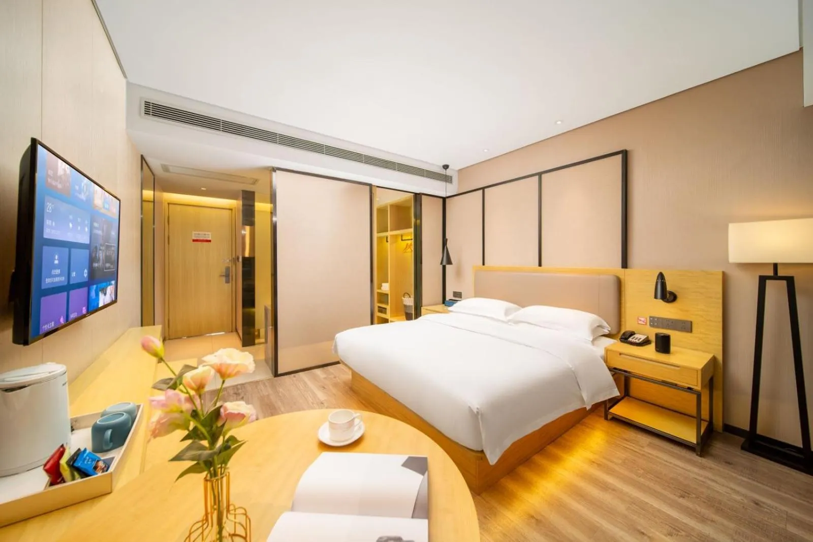 Bed in Echarm Hotel Kunming Changshui International Airport