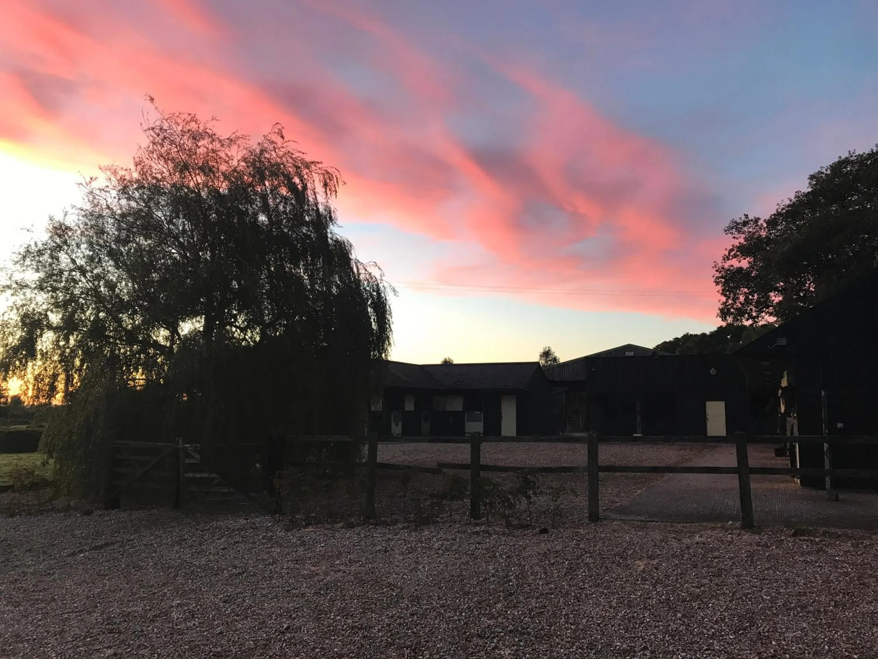 Garden view in Pleck Barn B&B