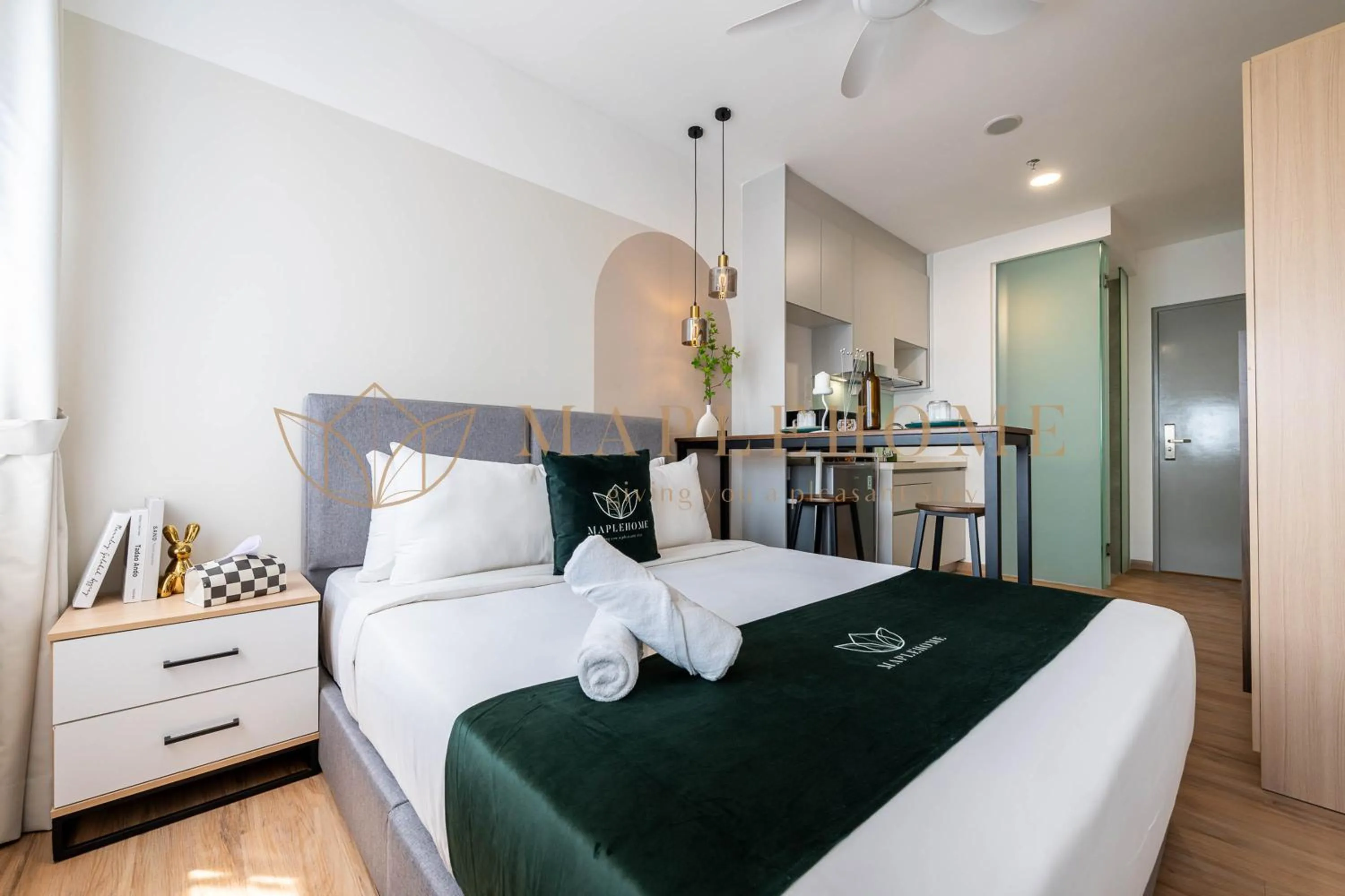 Bed in Riveria Premier Suites Kuala Lumpur