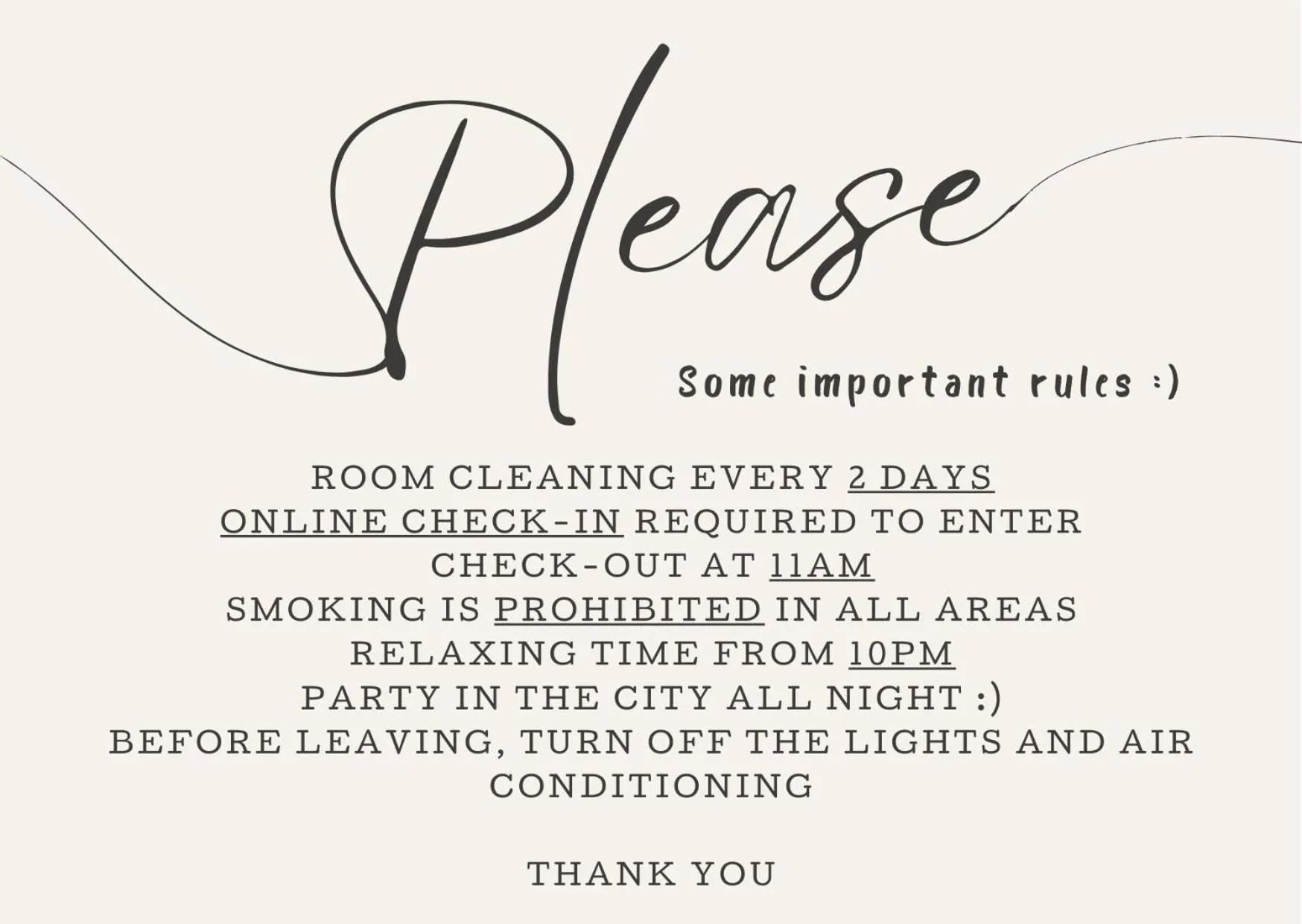 Text overlay in 051 Room & Breakfast