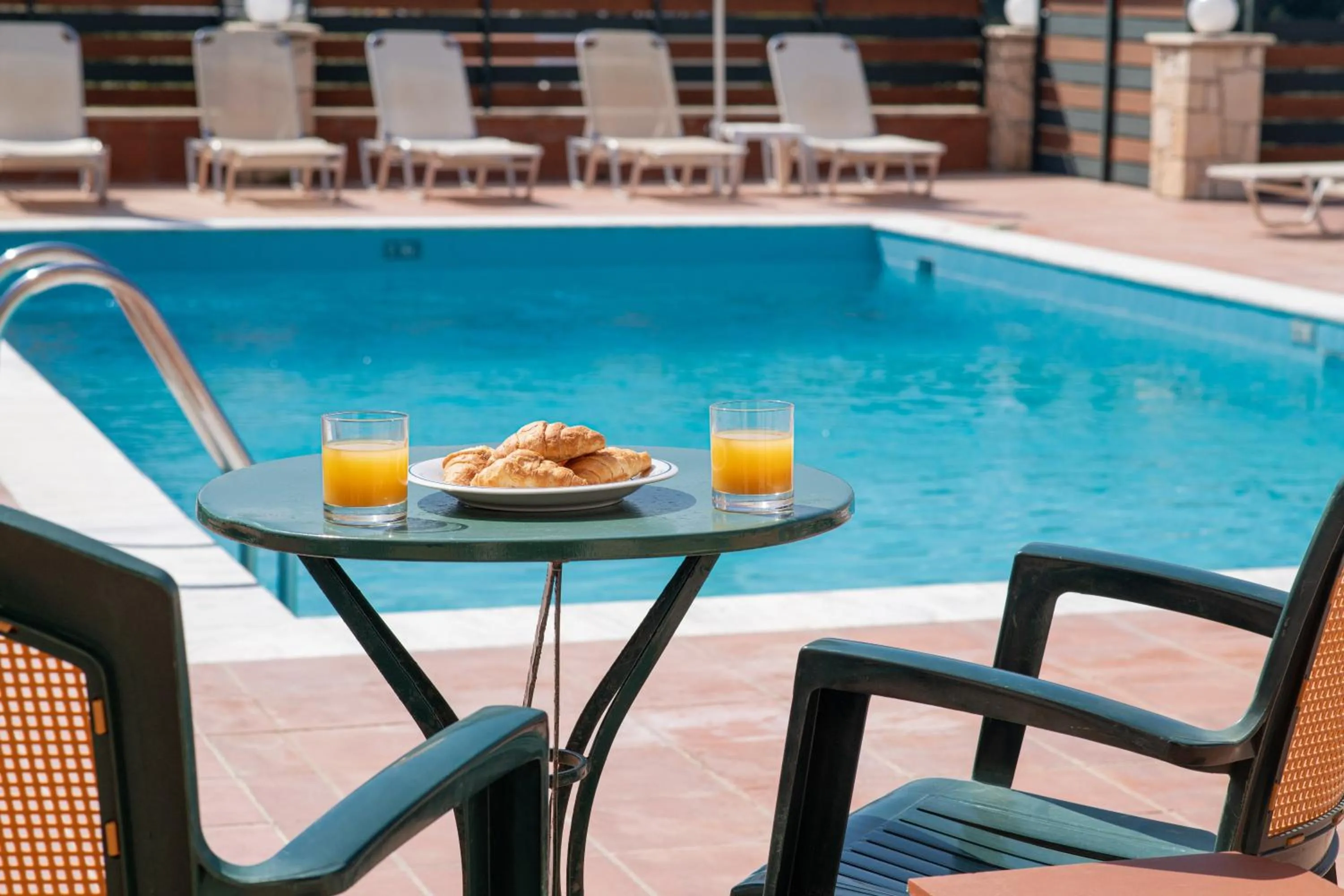 Pool view in Golden Valentin Apartments