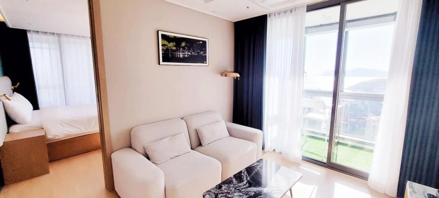Living room in Haeundae Lamer Stay