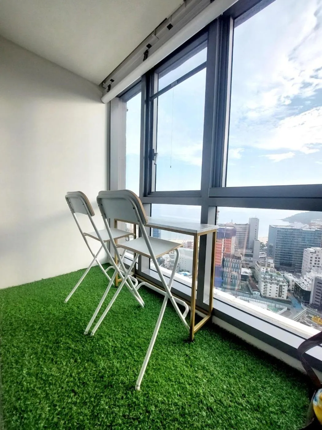 Balcony/Terrace in Haeundae Lamer Stay