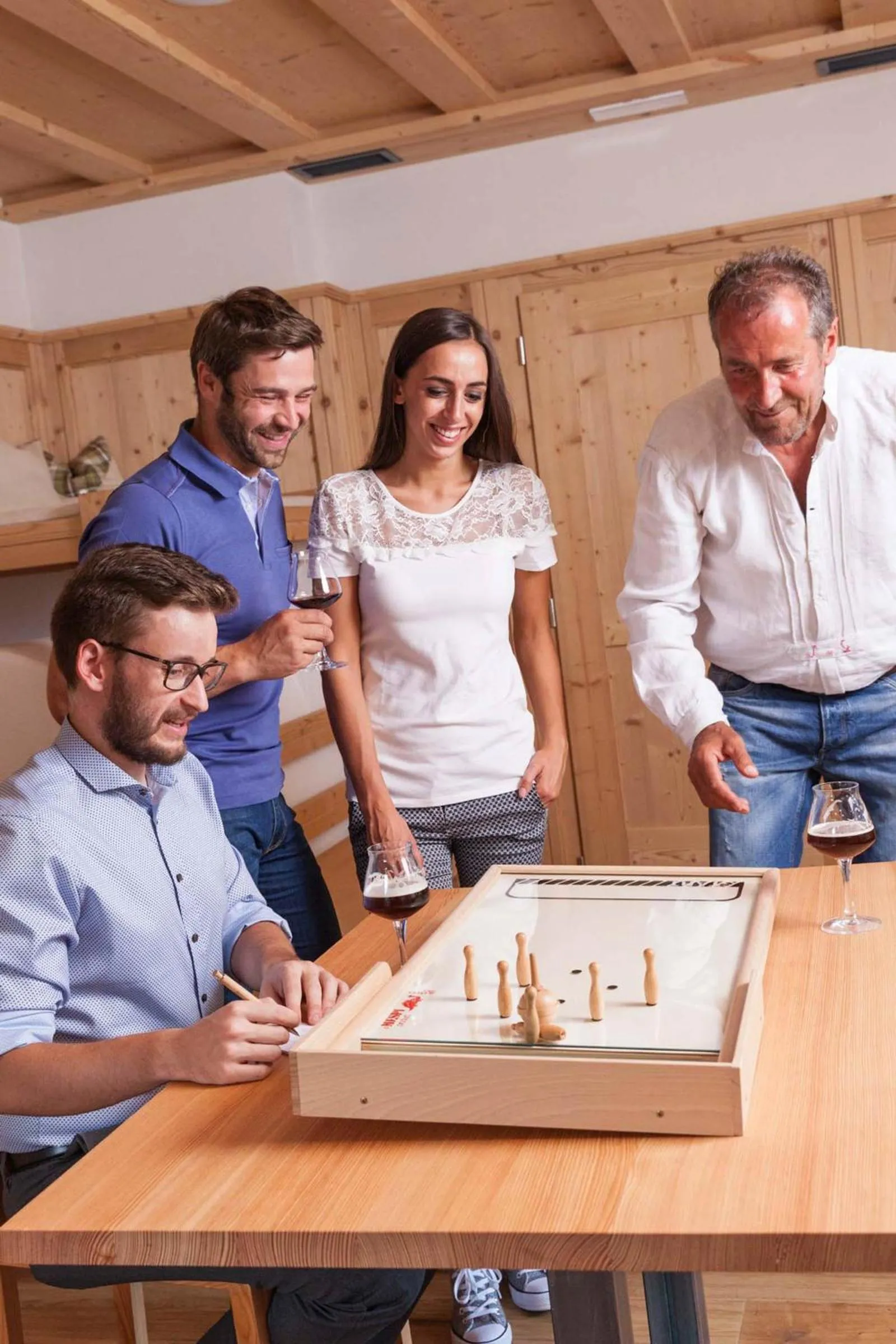 Evening entertainment in La Casies Mountain Hotel
