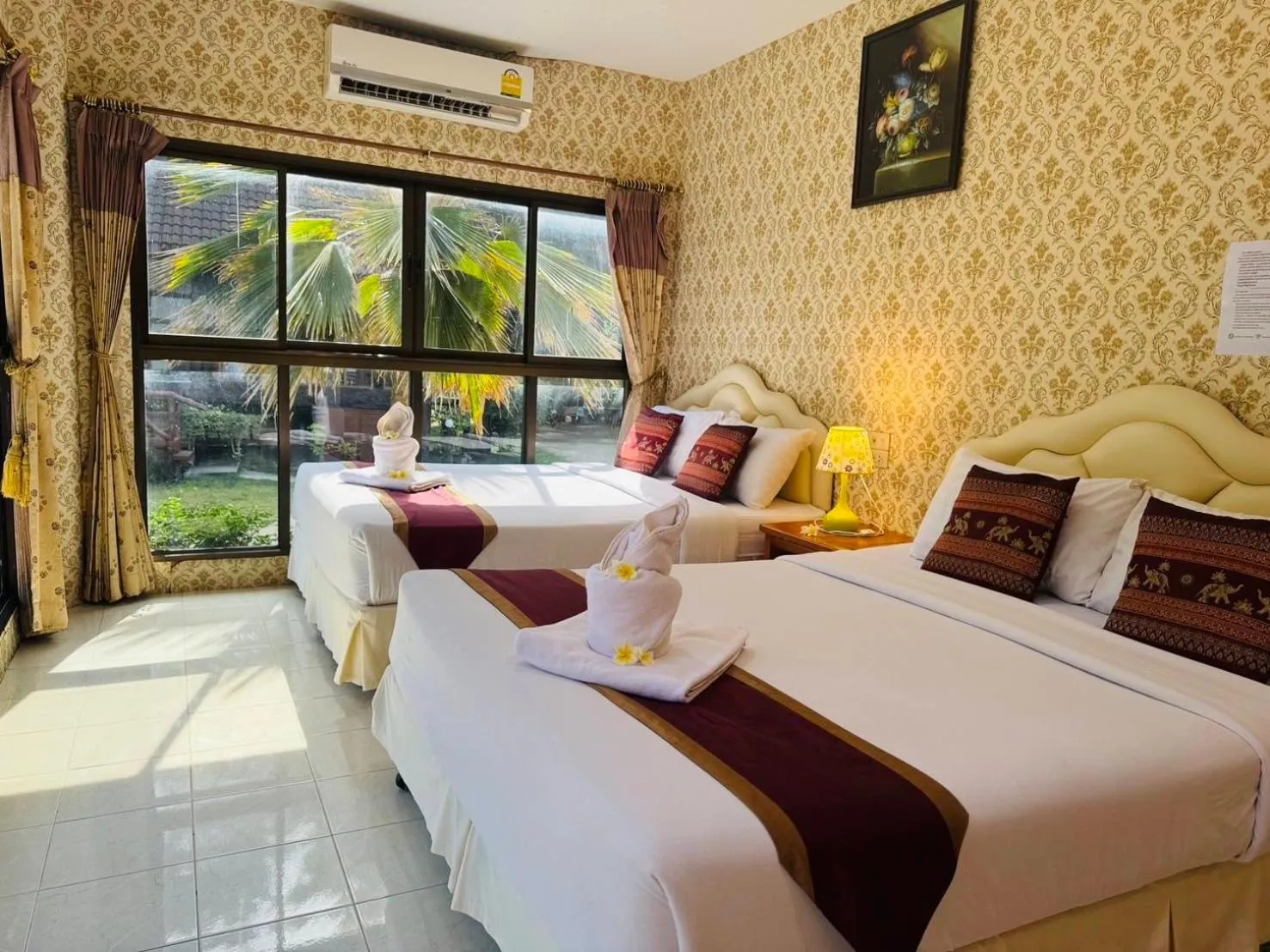 Bed in Saitharn Iyara Resort