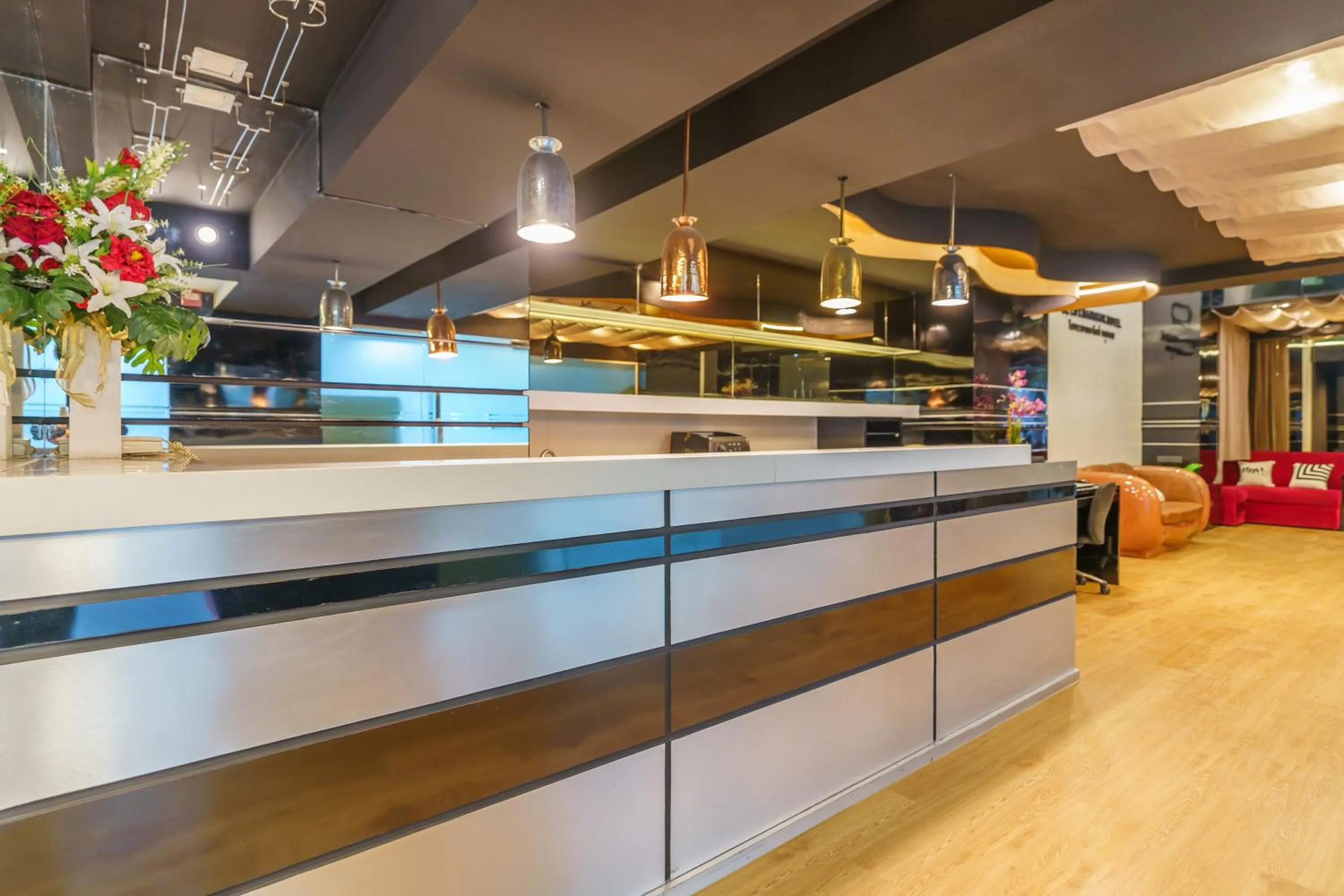 Kitchen or kitchenette in Deco Lux Hotel