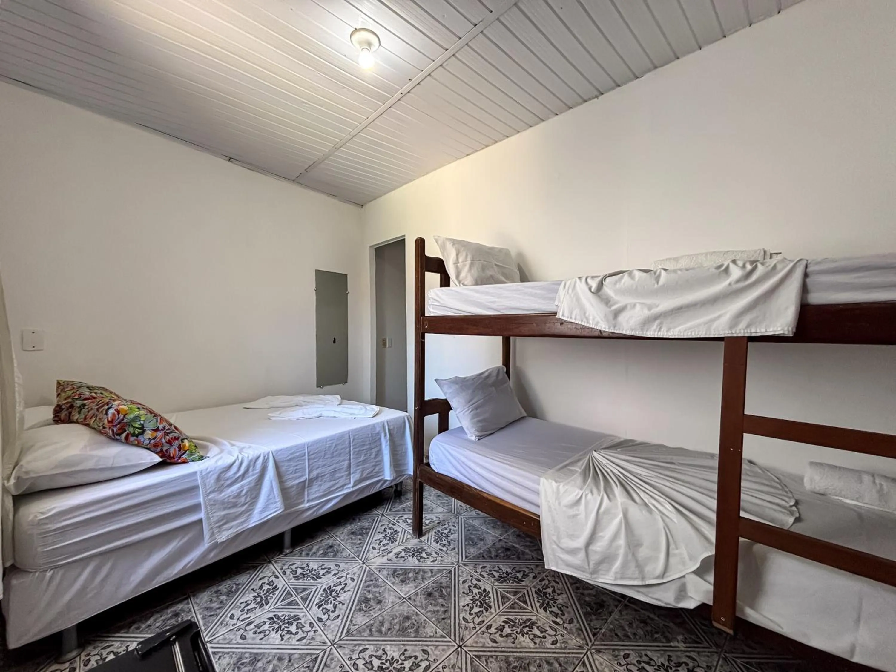 Bed in Pousada Beija flor