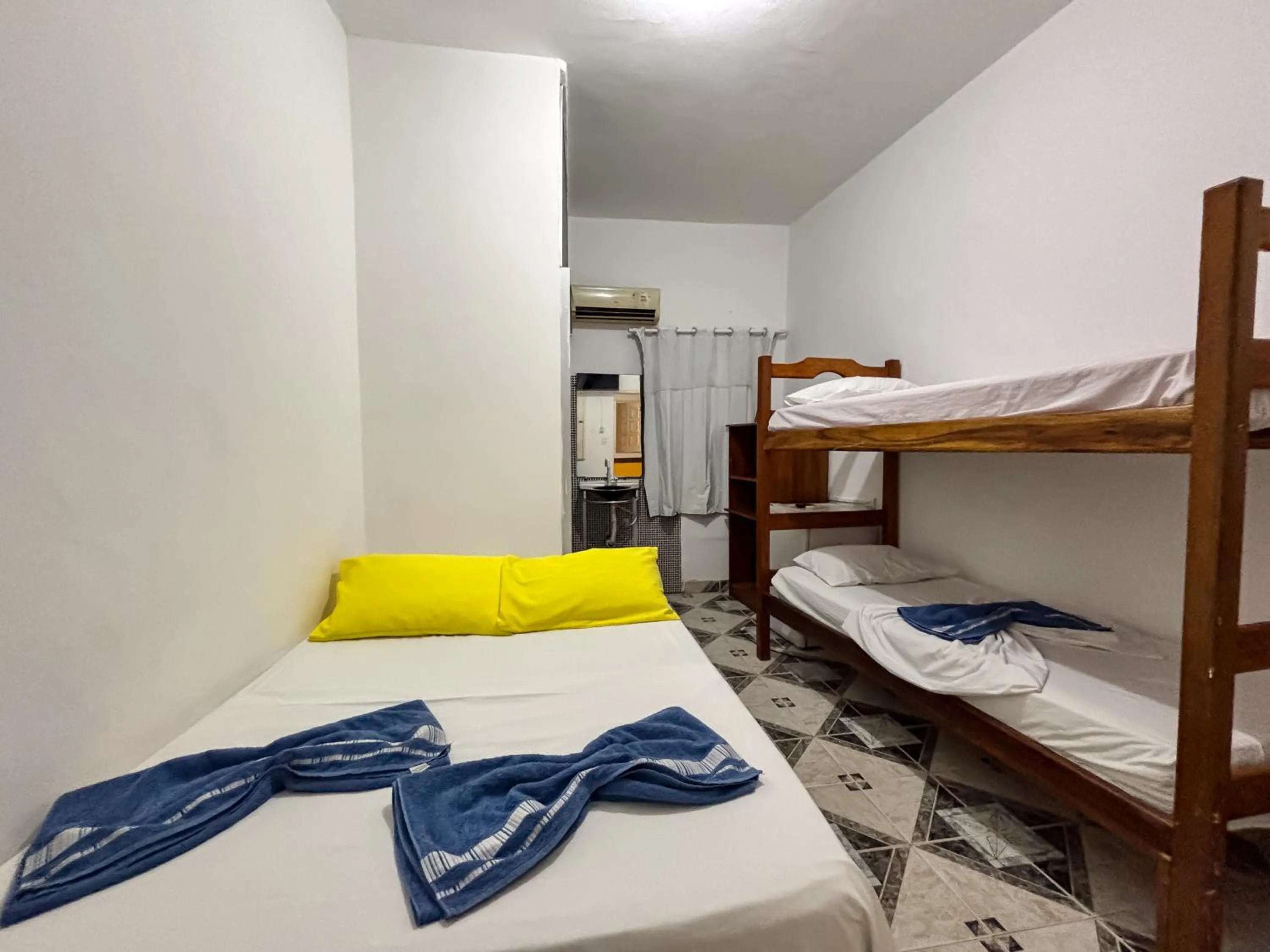 Bed in Pousada Beija flor