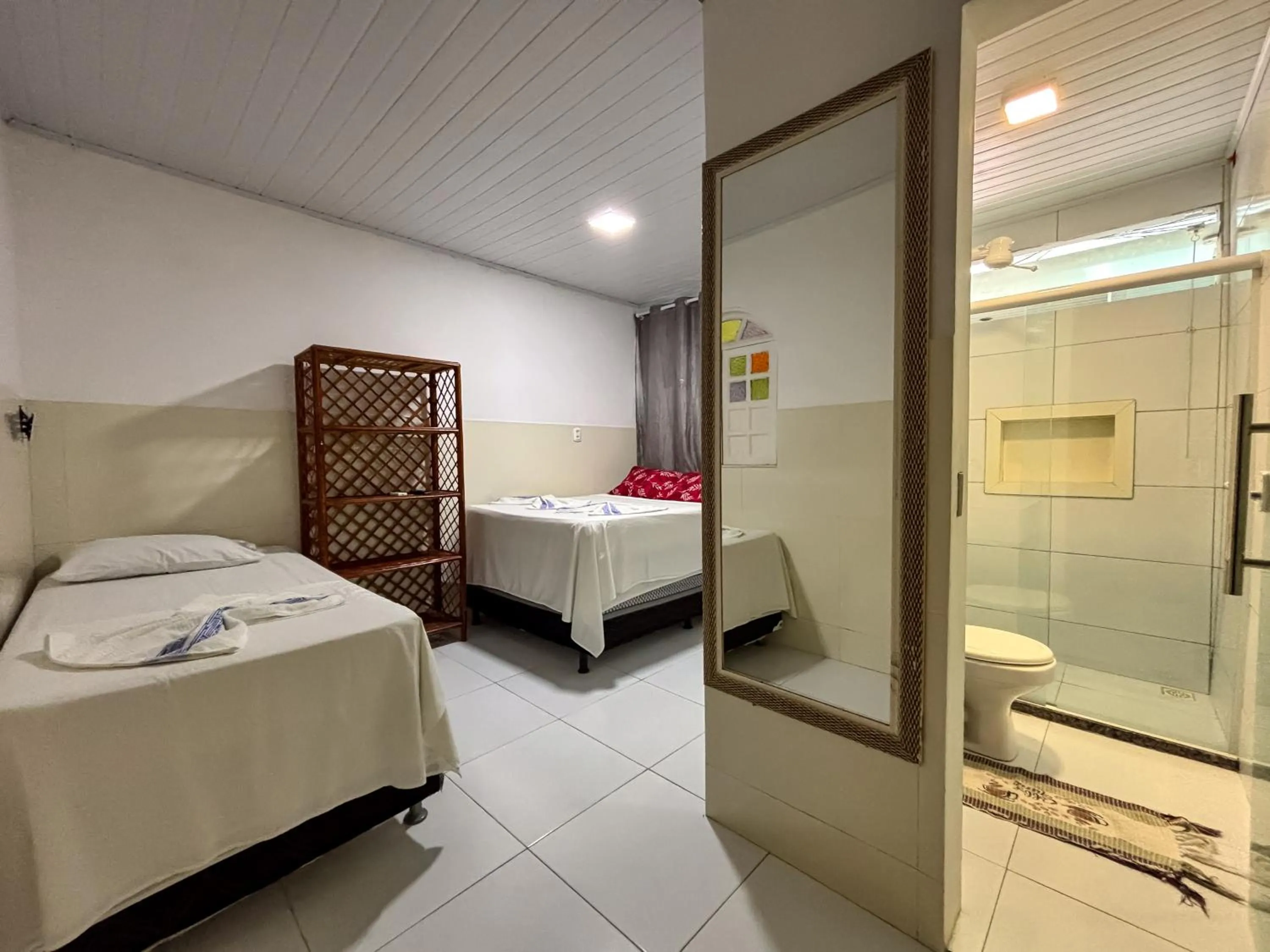 Bed in Pousada Beija flor