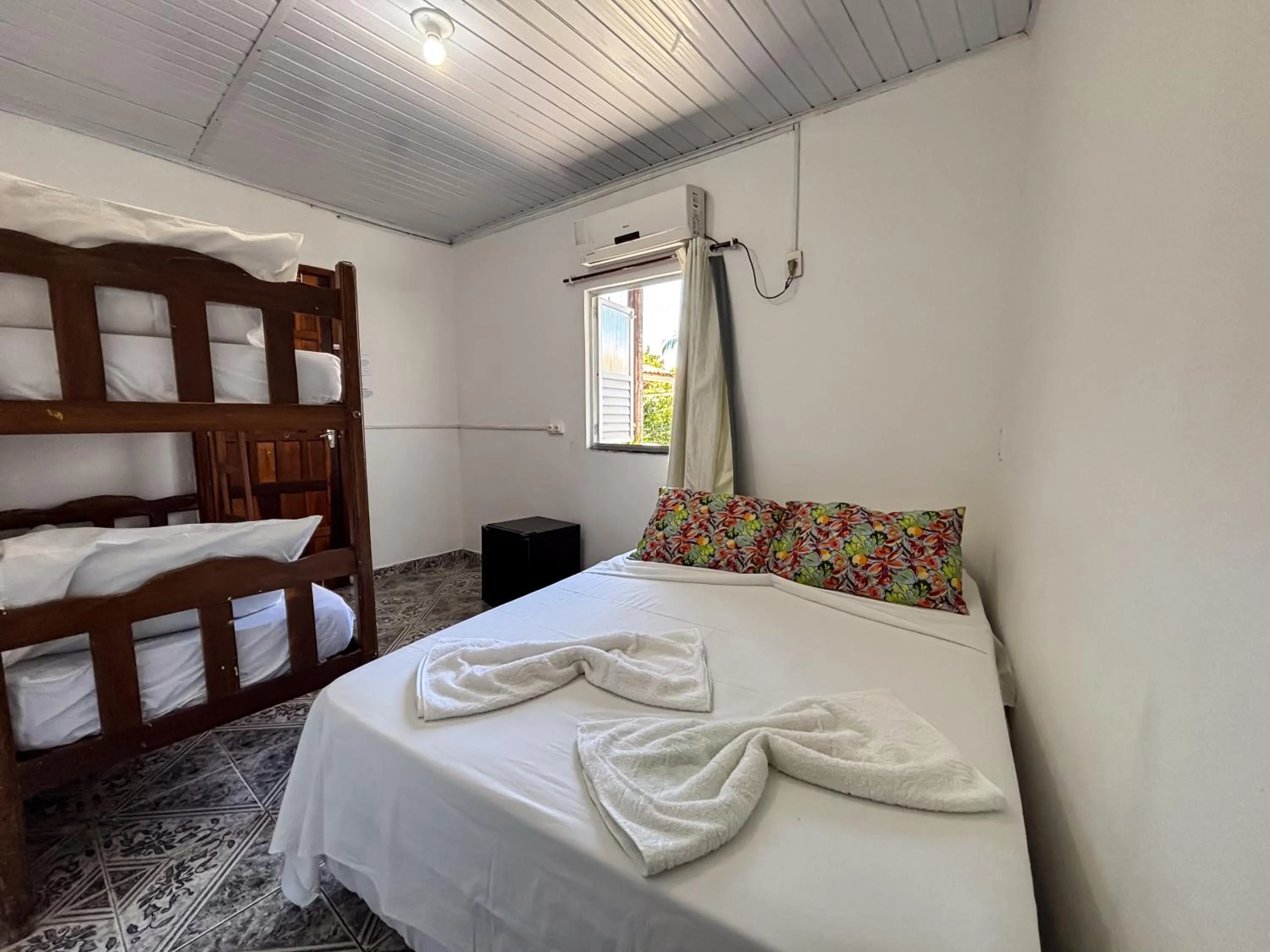 Bed in Pousada Beija flor