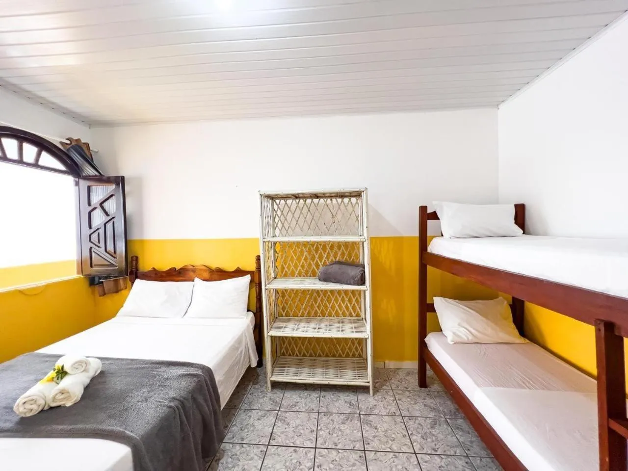 Bed in Pousada Beija flor