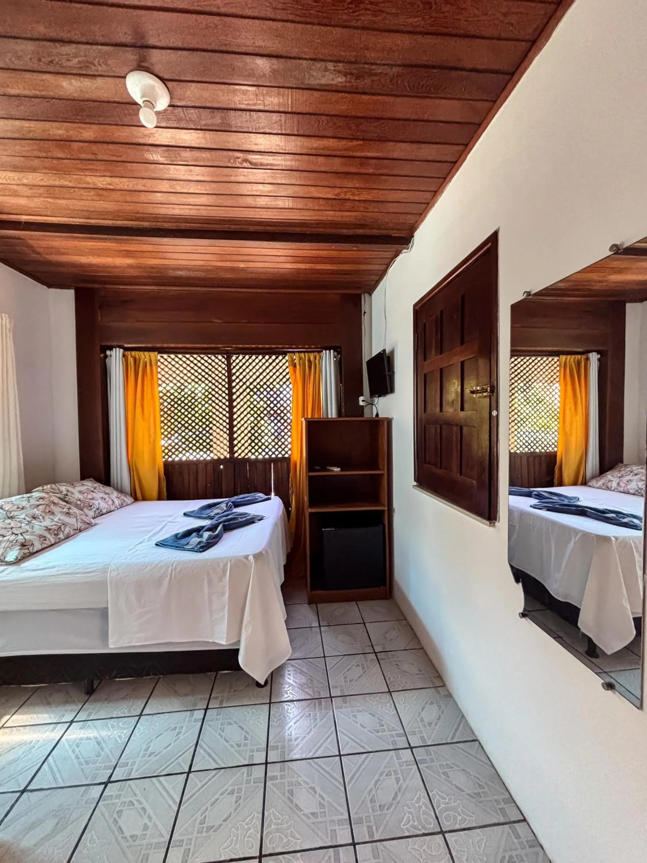 Bed in Pousada Beija flor